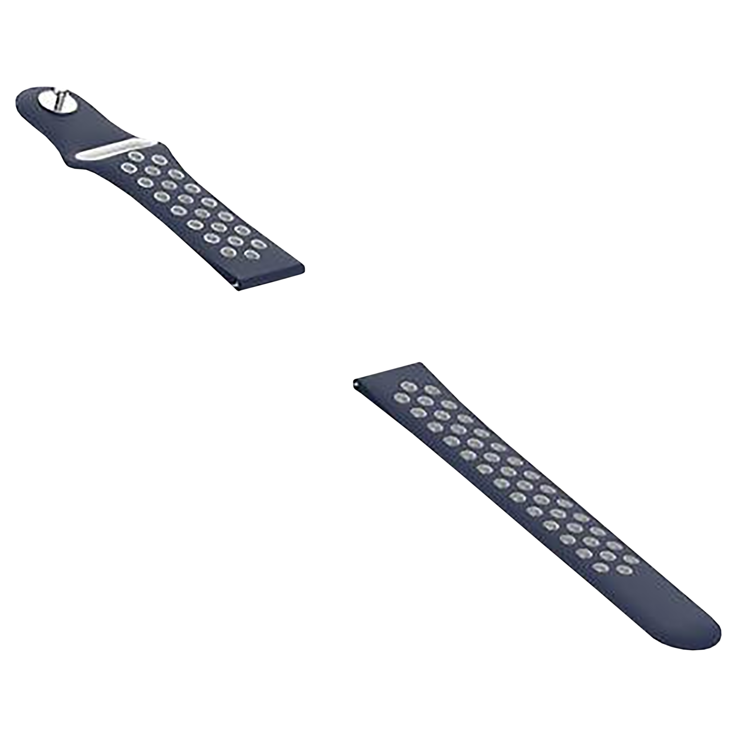 Noise Sports Edition Silicone Sport Strap for Noise ColorFit & NoiseFit (22mm) (Lightweight & Rugged, Blue/White)_10