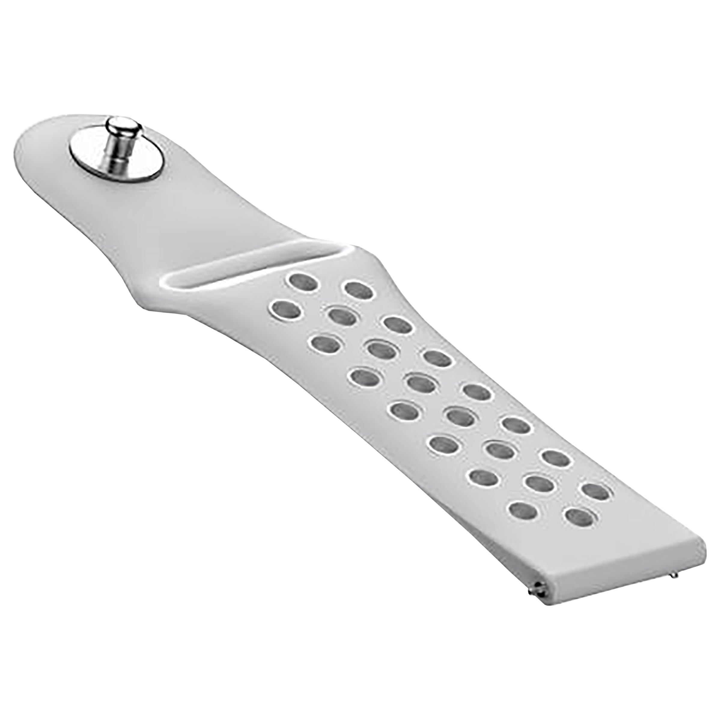 Noise Sports Edition Silicone Sport Strap for Noise ColorFit & NoiseFit (22mm) (Lightweight & Rugged, Silver/White)_8