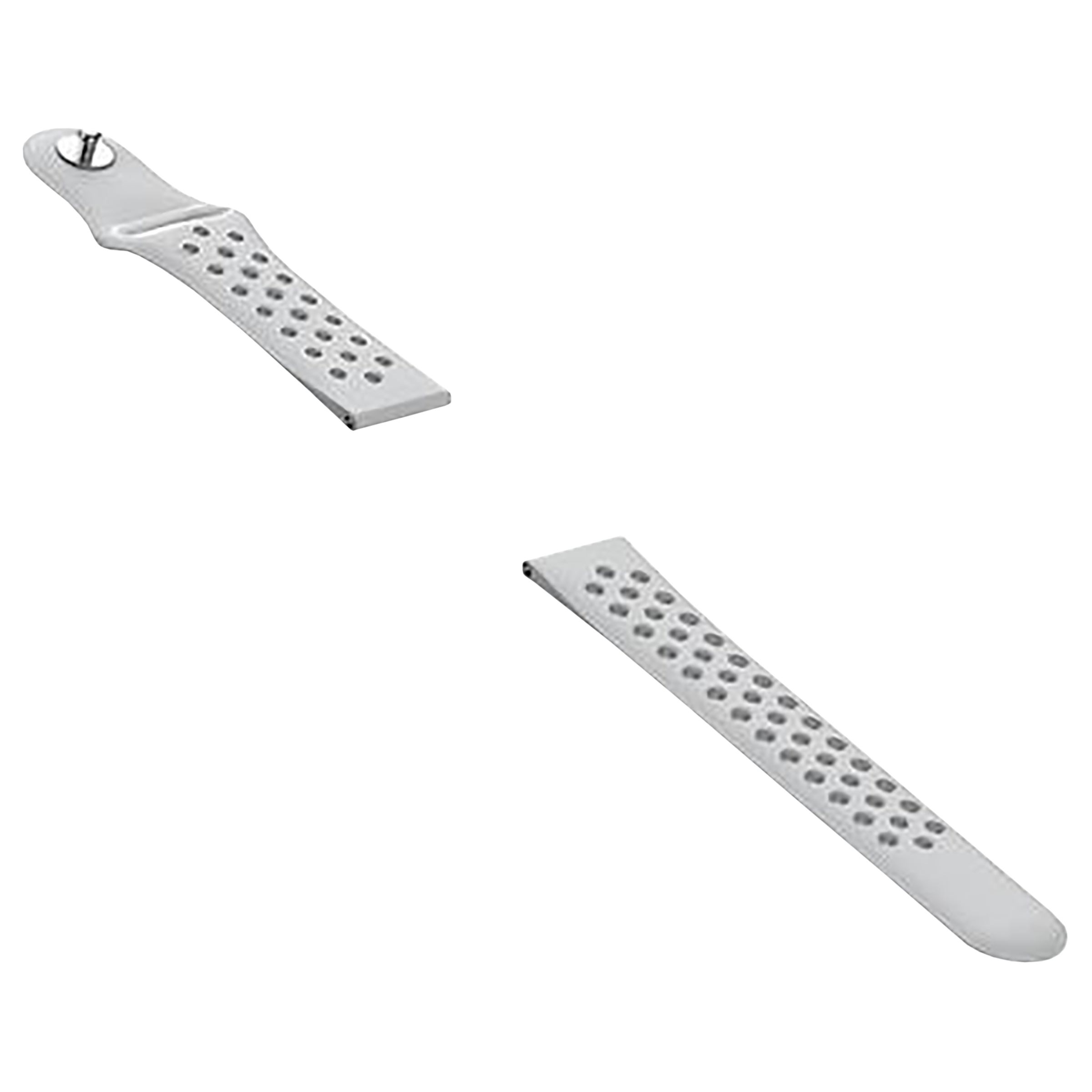 Noise Sports Edition Silicone Sport Strap for Noise ColorFit & NoiseFit (22mm) (Lightweight & Rugged, Silver/White)_10