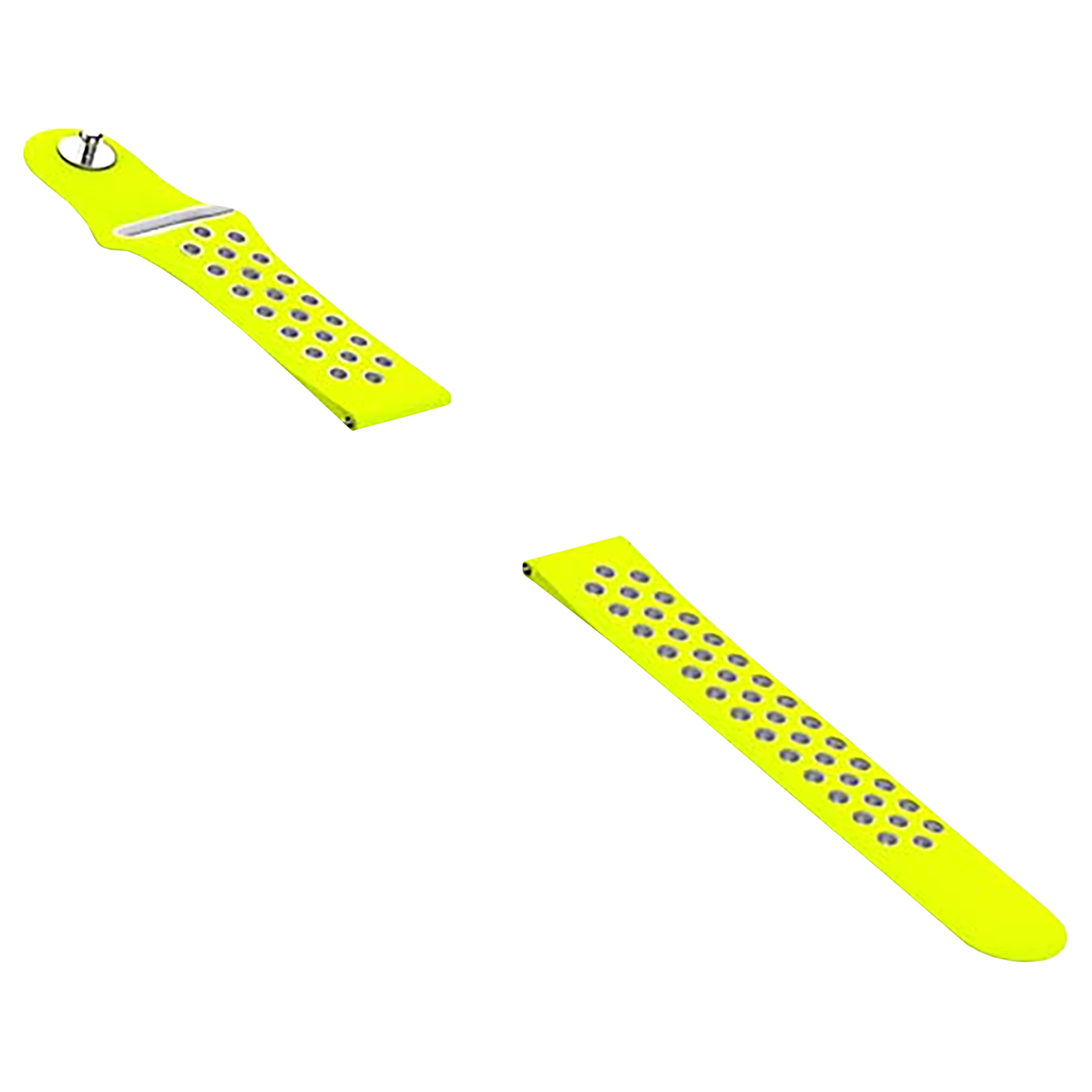 Noise Sports Edition Silicone Sport Strap for Noise ColorFit & NoiseFit (22mm) (Lightweight & Rugged, Yellow/Silver)_10