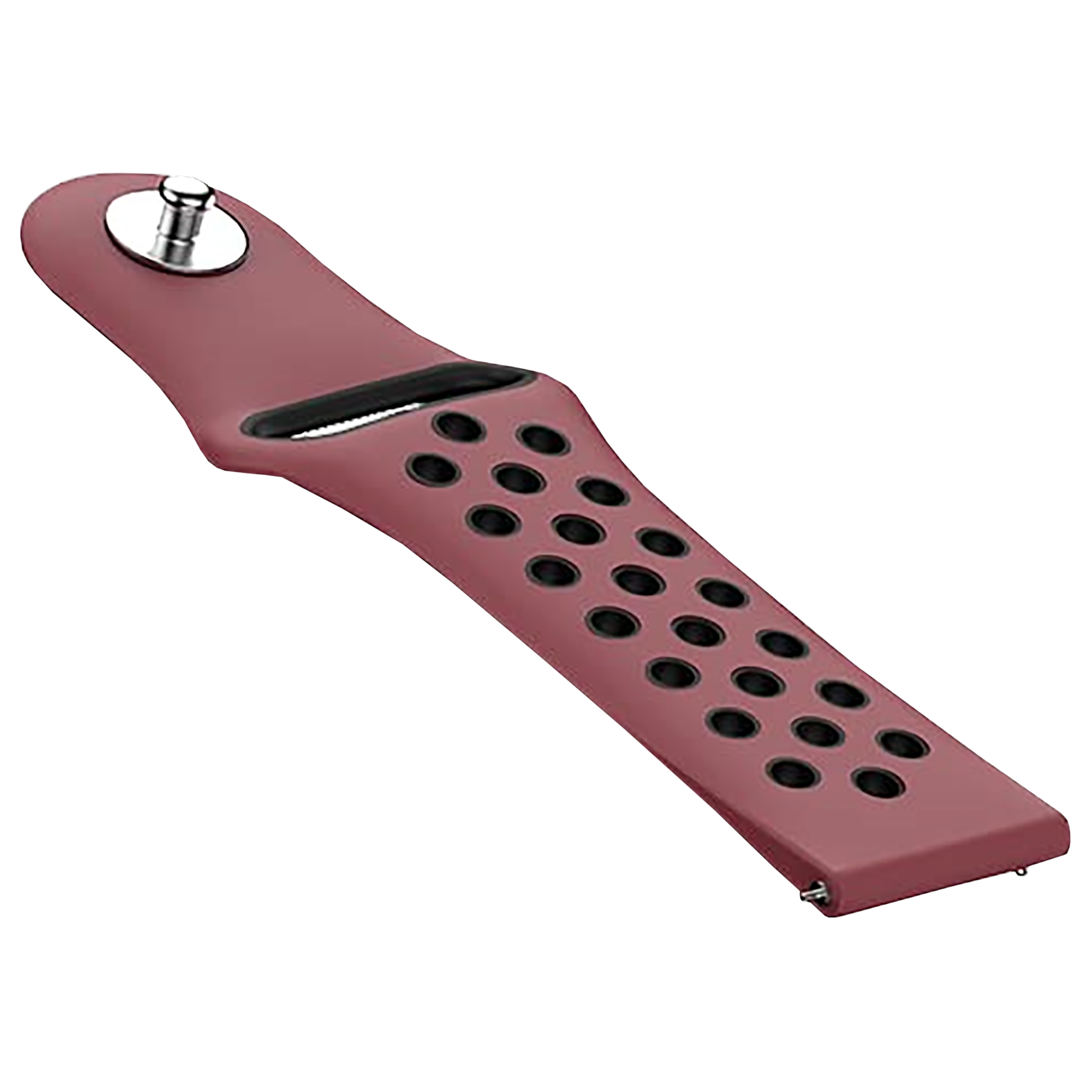 Noise Sports Edition Silicone Sport Strap for Noise ColorFit & NoiseFit (22mm) (Lightweight & Rugged, Wine Black)_11