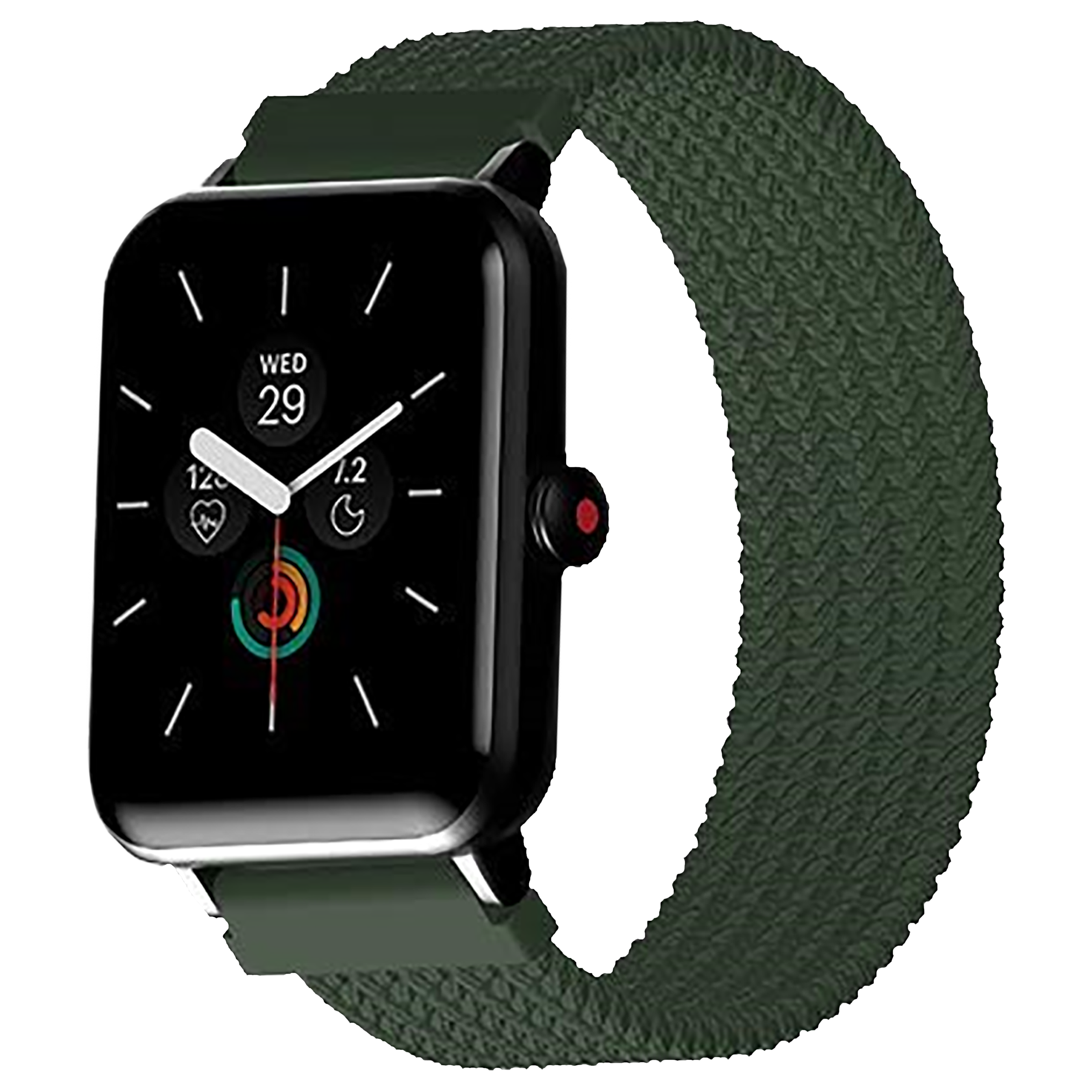 Noise Uni Weave Woven Nylon Strap for Noise ColorFit & NoiseFit (22mm, XS) (Water & Sweat Resistance, Olive Green)_3