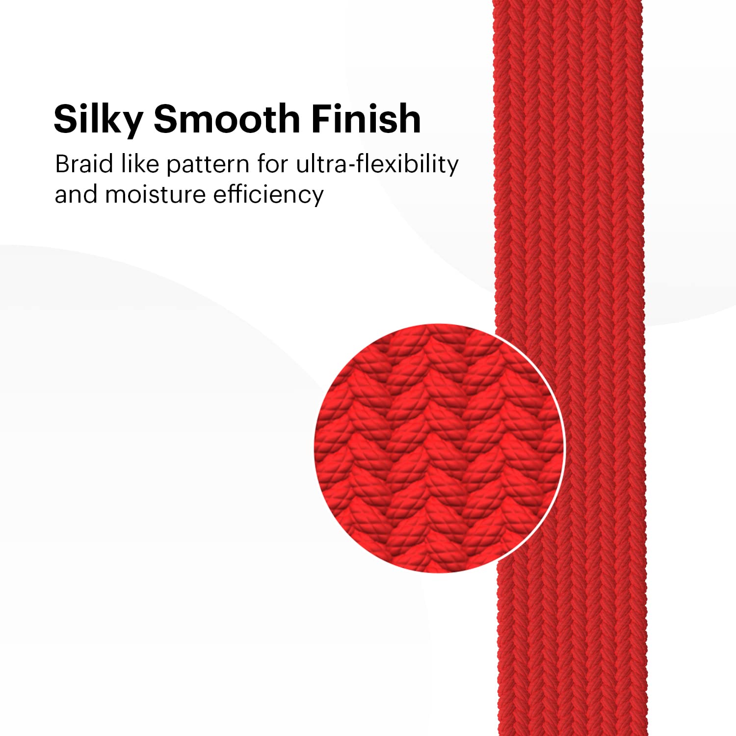 Noise Uni Weave Woven Nylon Strap for Noise ColorFit & NoiseFit (22mm, L) (Water & Sweat Resistance, Berry Red) Noise Uni Weave Woven Nylon Strap for Noise ColorFit & NoiseFit (22mm, L) (Water & Sweat Resistance, Berry Red)_6