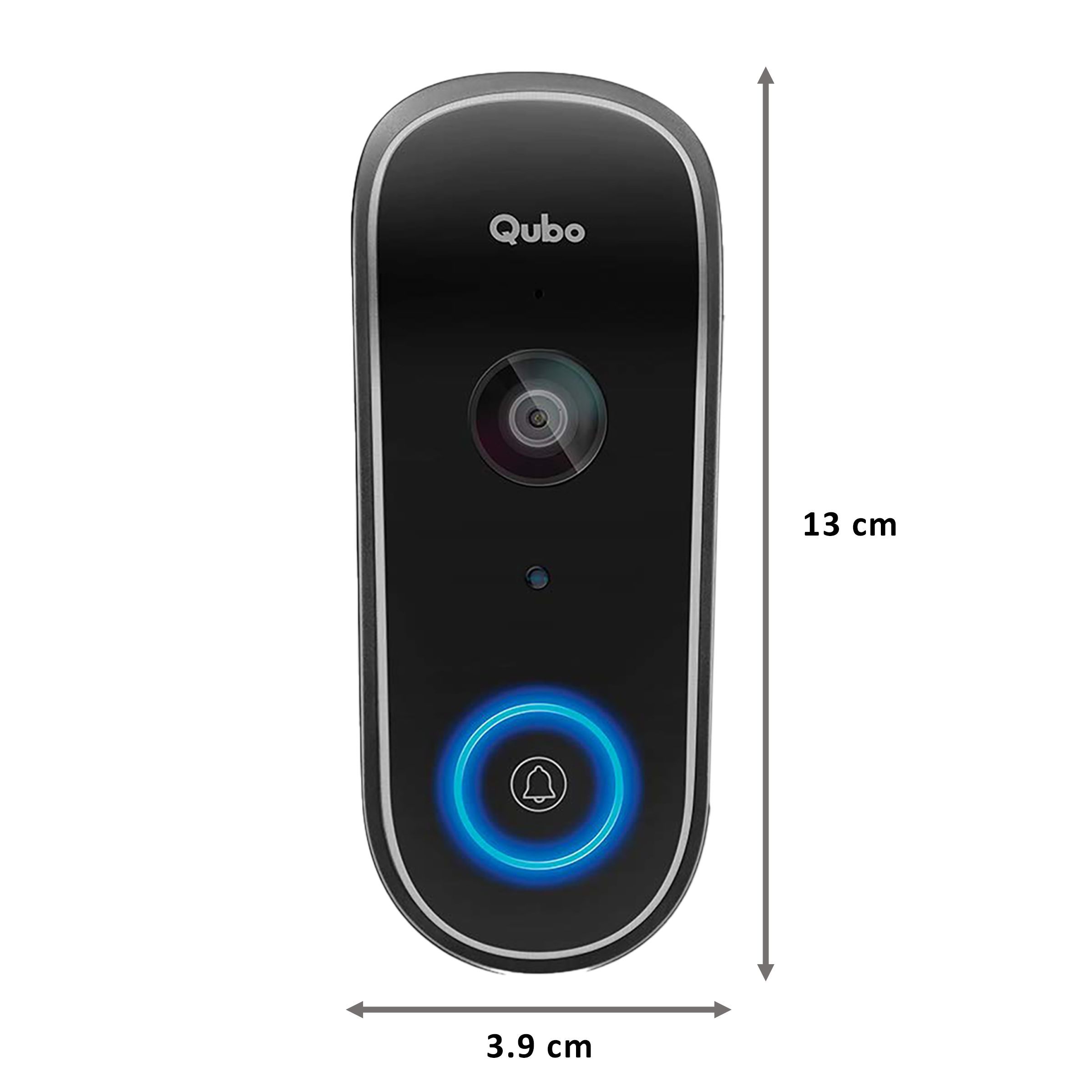 Qubo Wireless Video Door Bell (Person Detection, HCD01, Black) Qubo Wireless Video Door Bell (Person Detection, HCD01, Black)_2