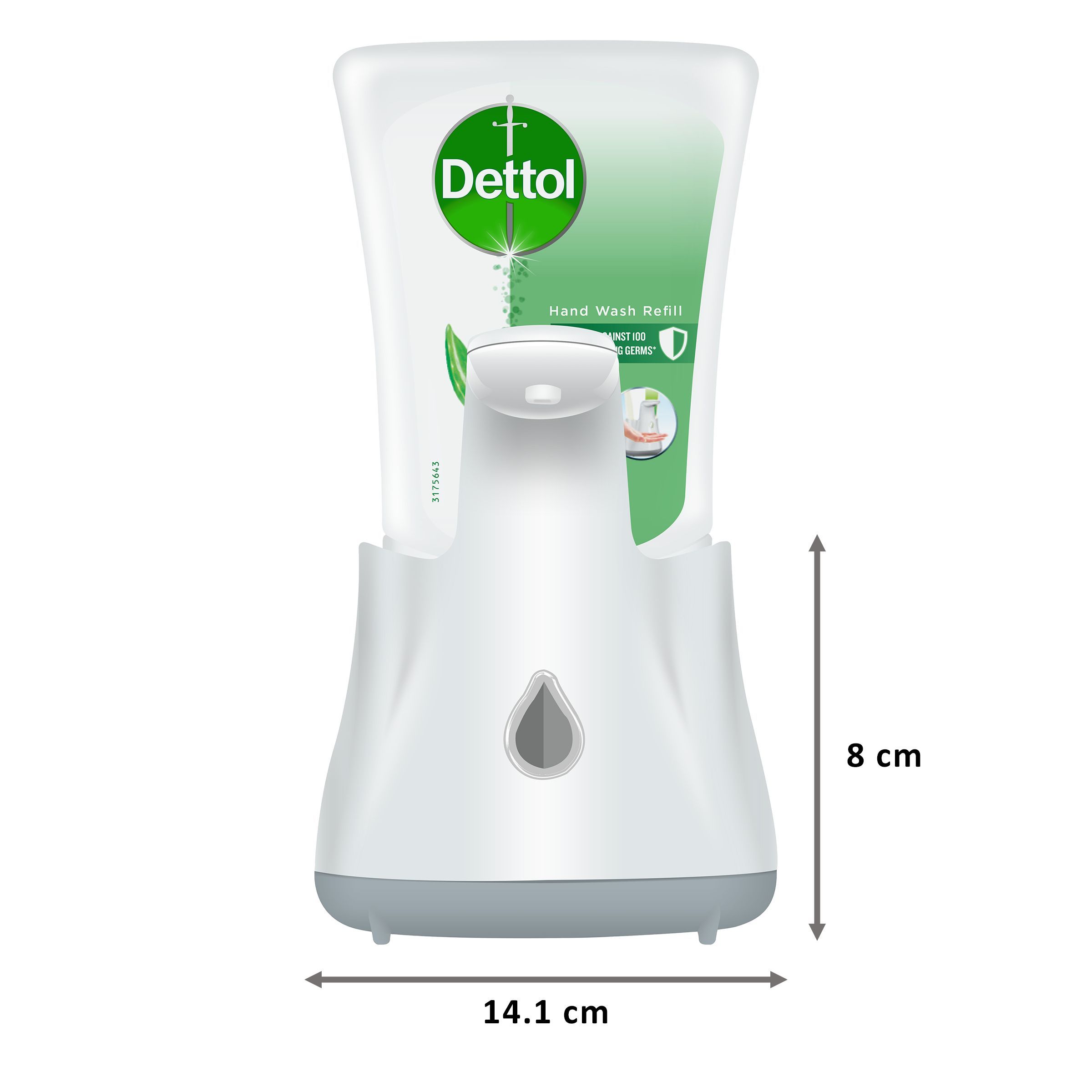 Dettol Automatic Soap Dispenser (Aloe Vera Refill Pack- 250ml, 3192934, White)_2