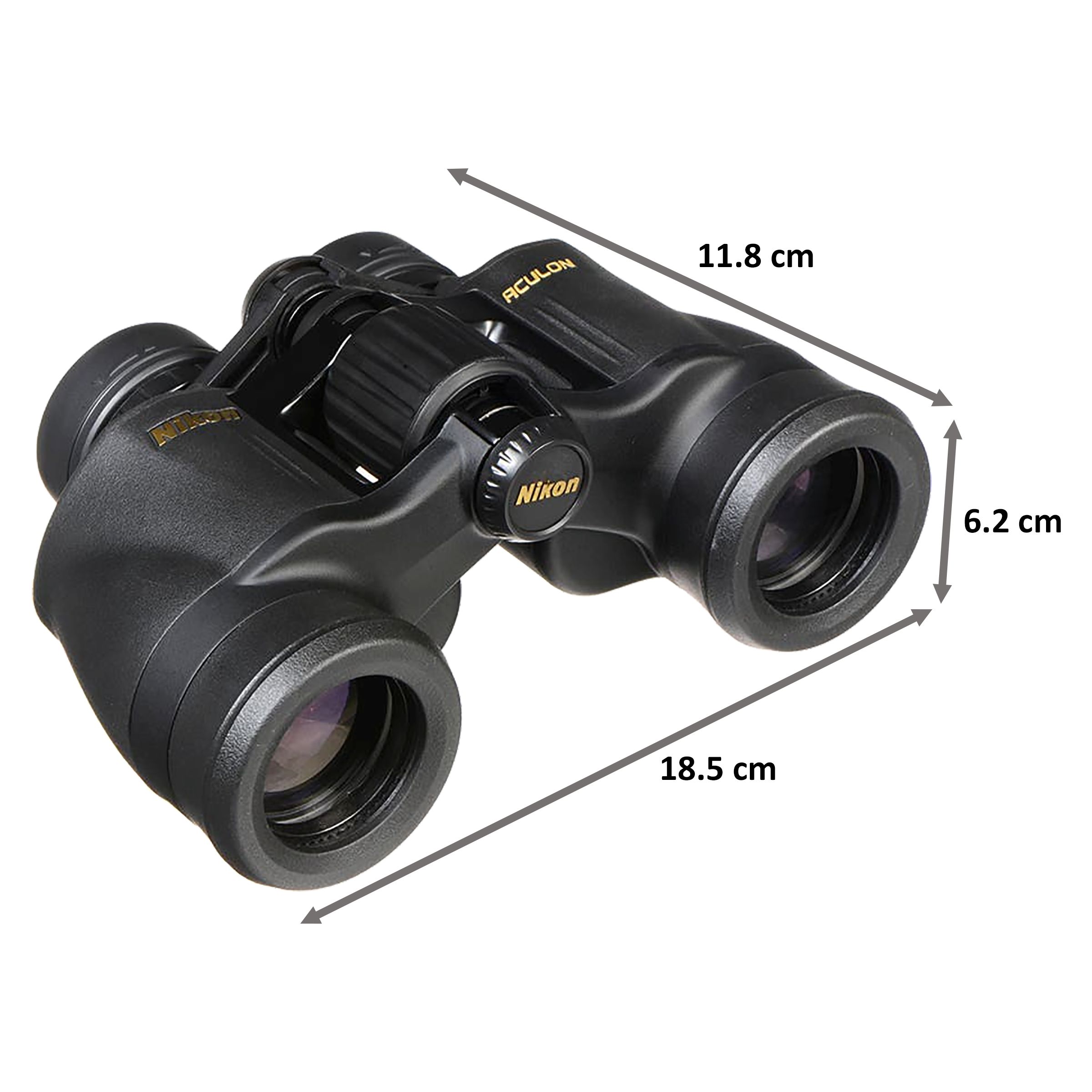 Nikon Aculon A211 7x 35mm Porro Prism Optical Binoculars (Aspherical Eyepiece Lenses, BAA810SA, Black)_2
