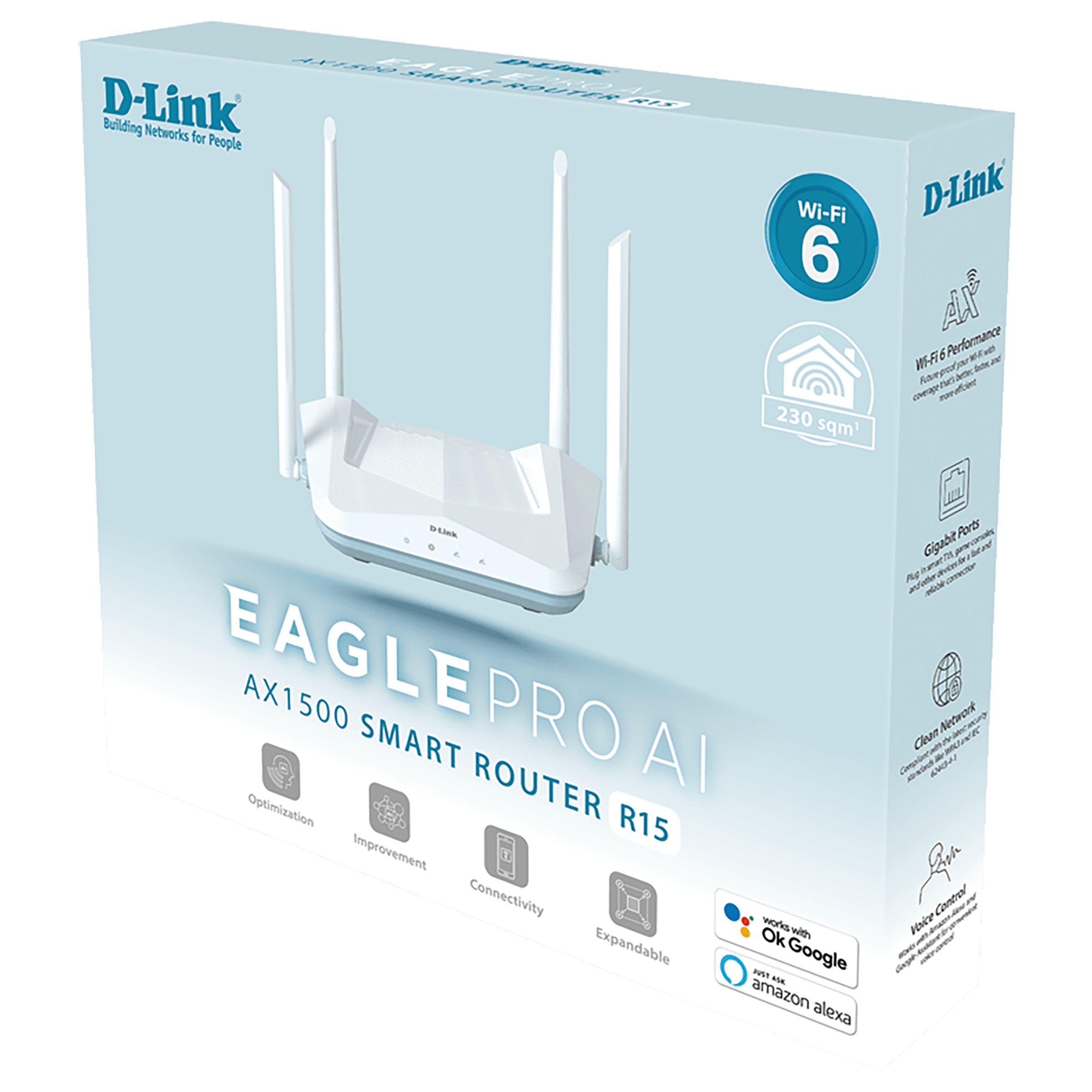 D-Link AX1500 Dual Band Wi-Fi 6 Router (4 Antennas, 3 LAN Ports, 2×2 MU-MIMO, OFDMA, White)_7
