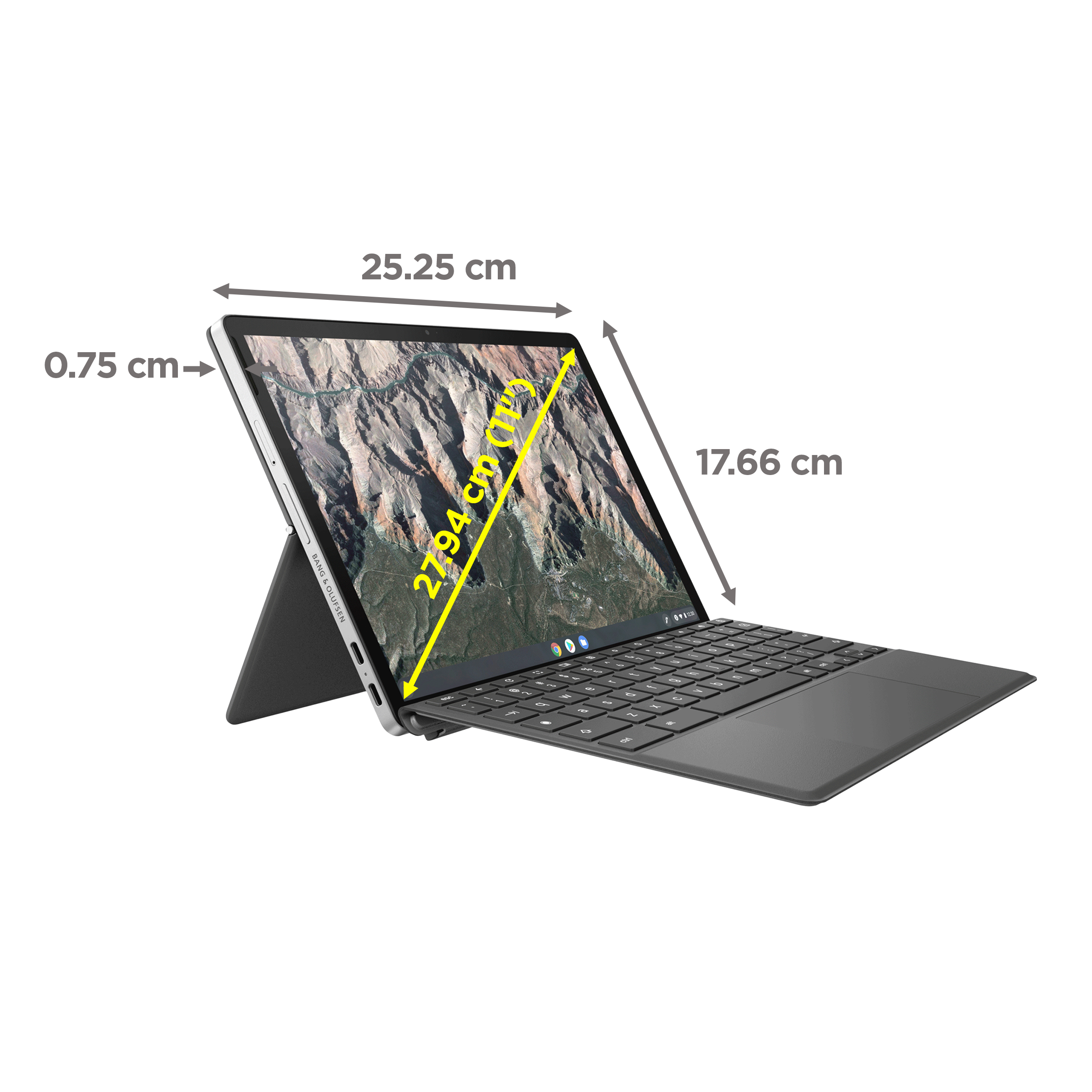 HP x2 11 Chromebook Qualcomm Snapdragon 7c (8GB, 128GB, Chrome OS, 11 inch, Grey, 11-da0017QU)_10