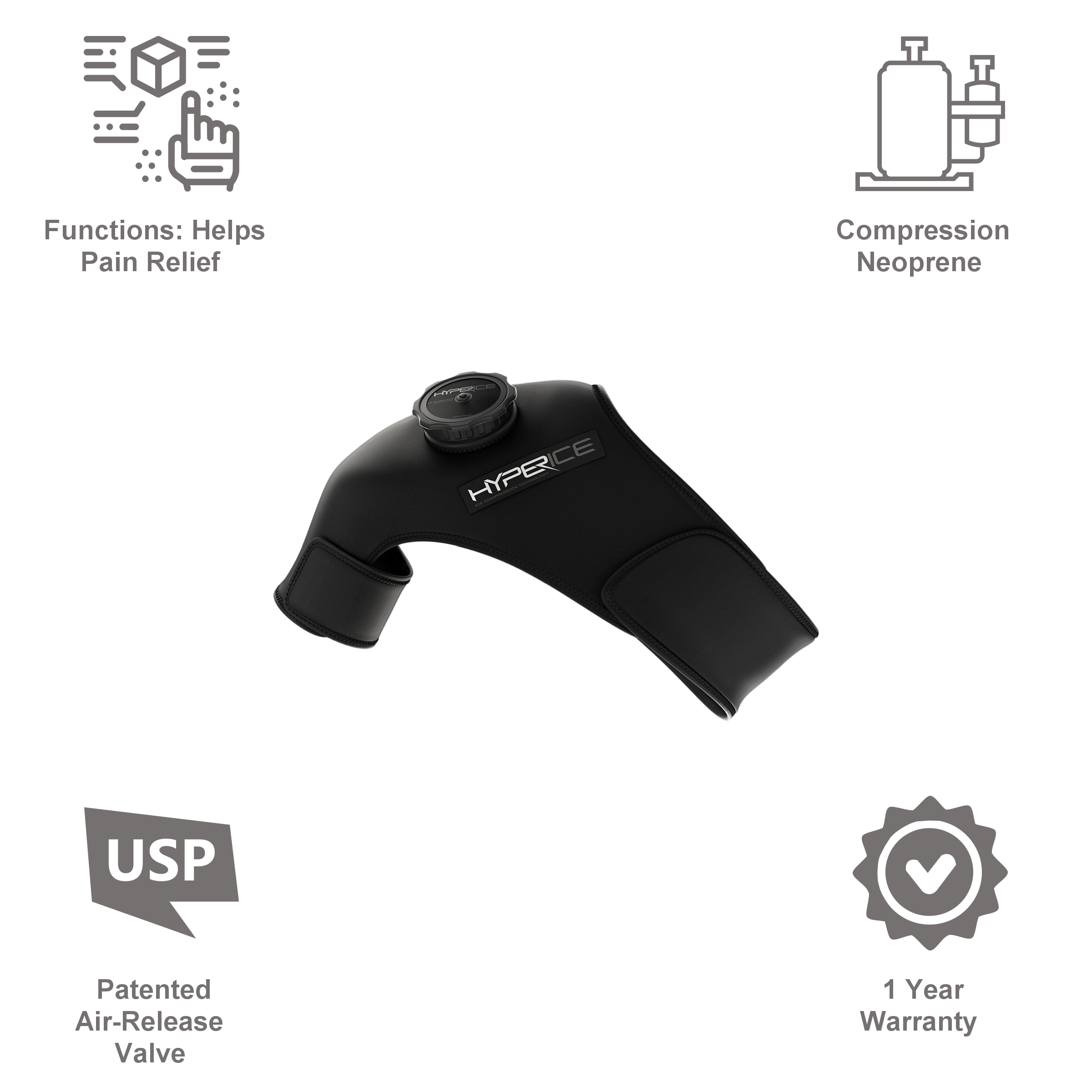 Hyperice ICT Shoulder-Right Pain Reliever (Ice Compression Technology, 10022 001-00, Black) Hyperice ICT Shoulder-Right Pain Reliever (Ice Compression Technology, 10022 001-00, Black)_3