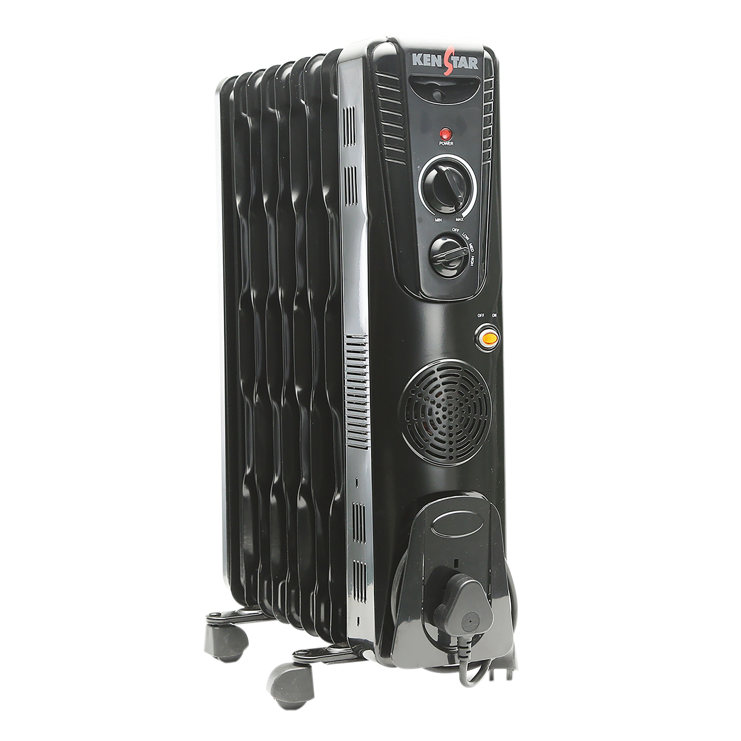KENSTAR FERNO 9 2400 Watts PTC Oil Filled Room Heater (9 Fin, KORFER24MC09R0-SRG, Black)_1