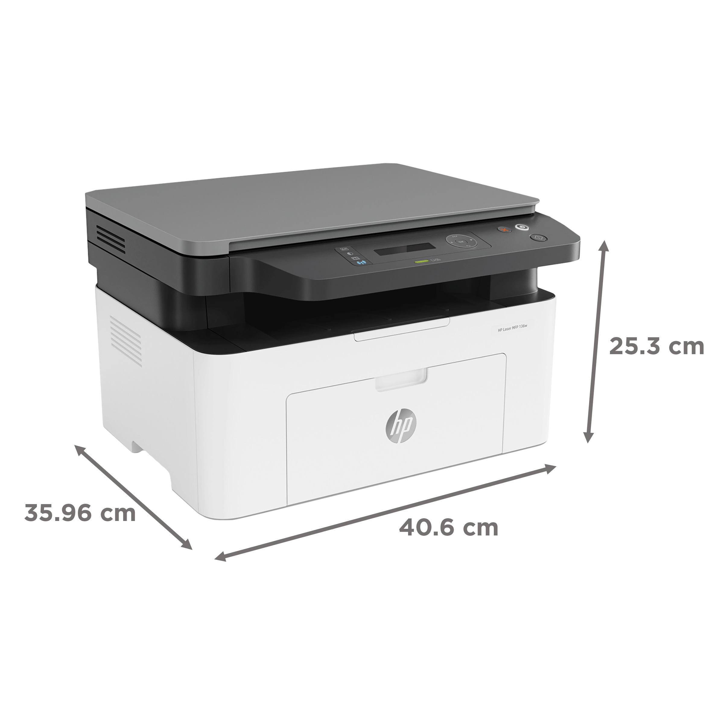 HP Laser 136w Wireless Black & White Multi-Function Laserjet Printer (Apple AirPrint, 4ZB86A, White)_8