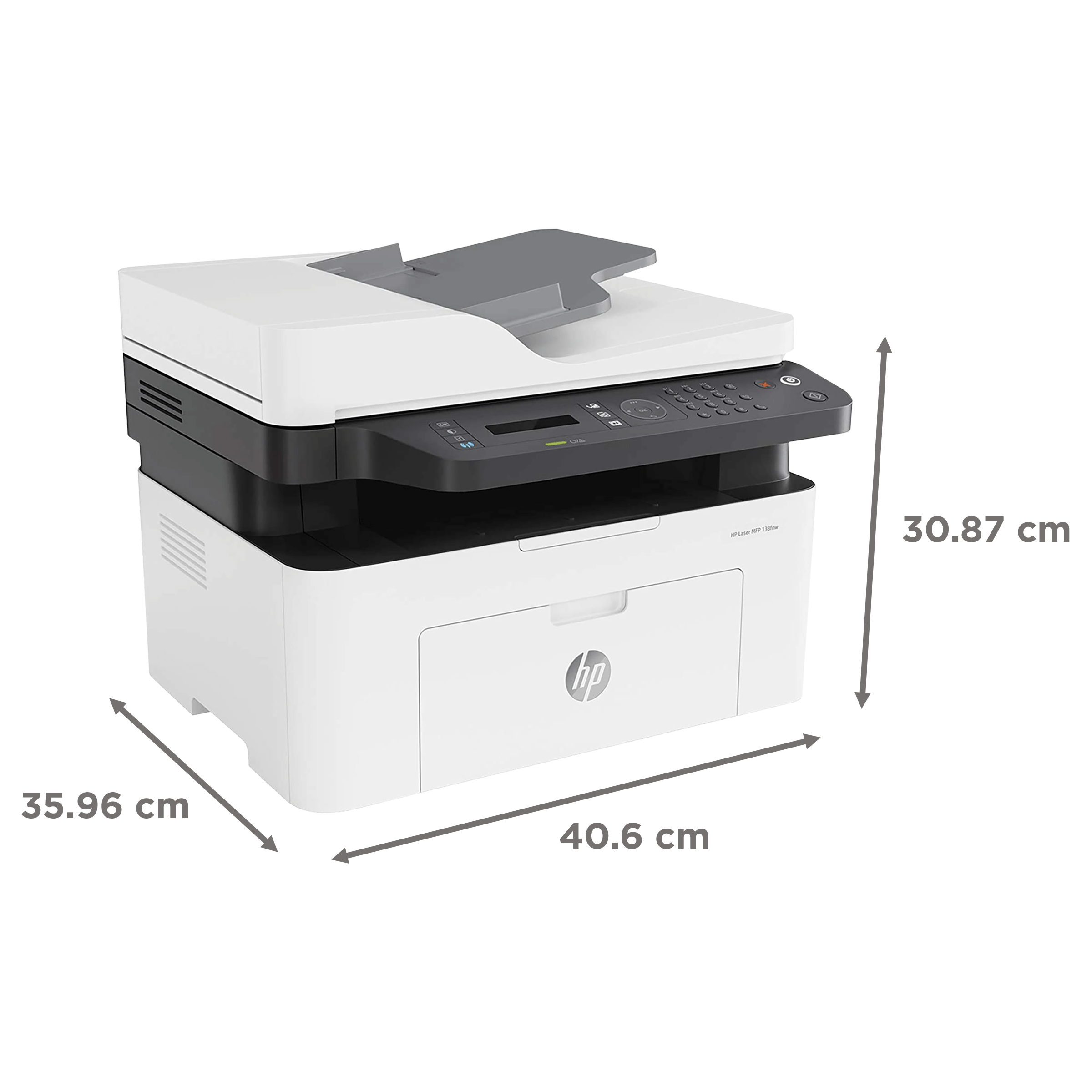 HP Laser 138fnw Wireless Black & White Multi-Function Laserjet Printer (Mobile Printing Capability, 4ZB91A, White)_8