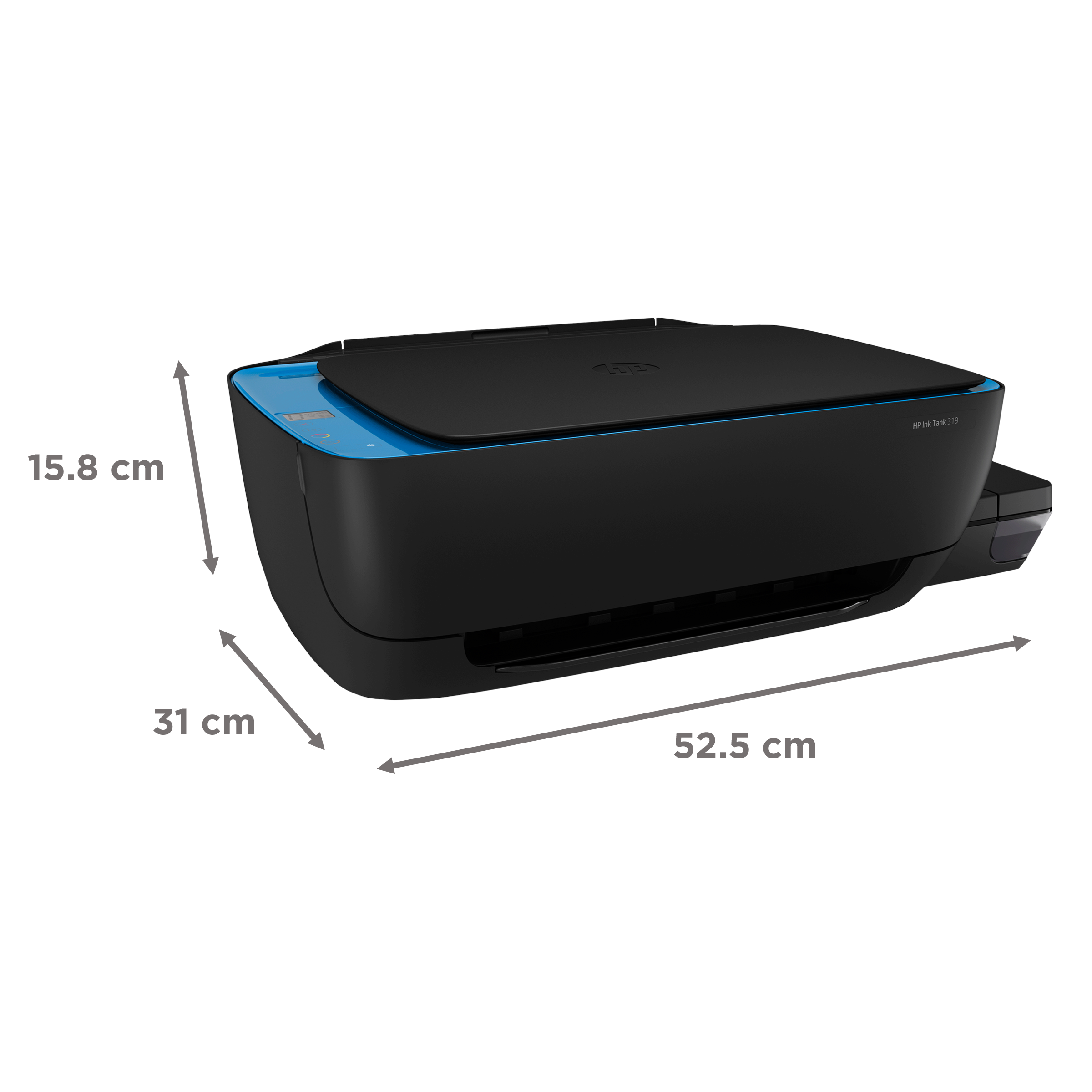 HP Ink Tank 319 Color All-in-One Inkjet Printer (Borderless Printing, Z6Z13A, Black)_9