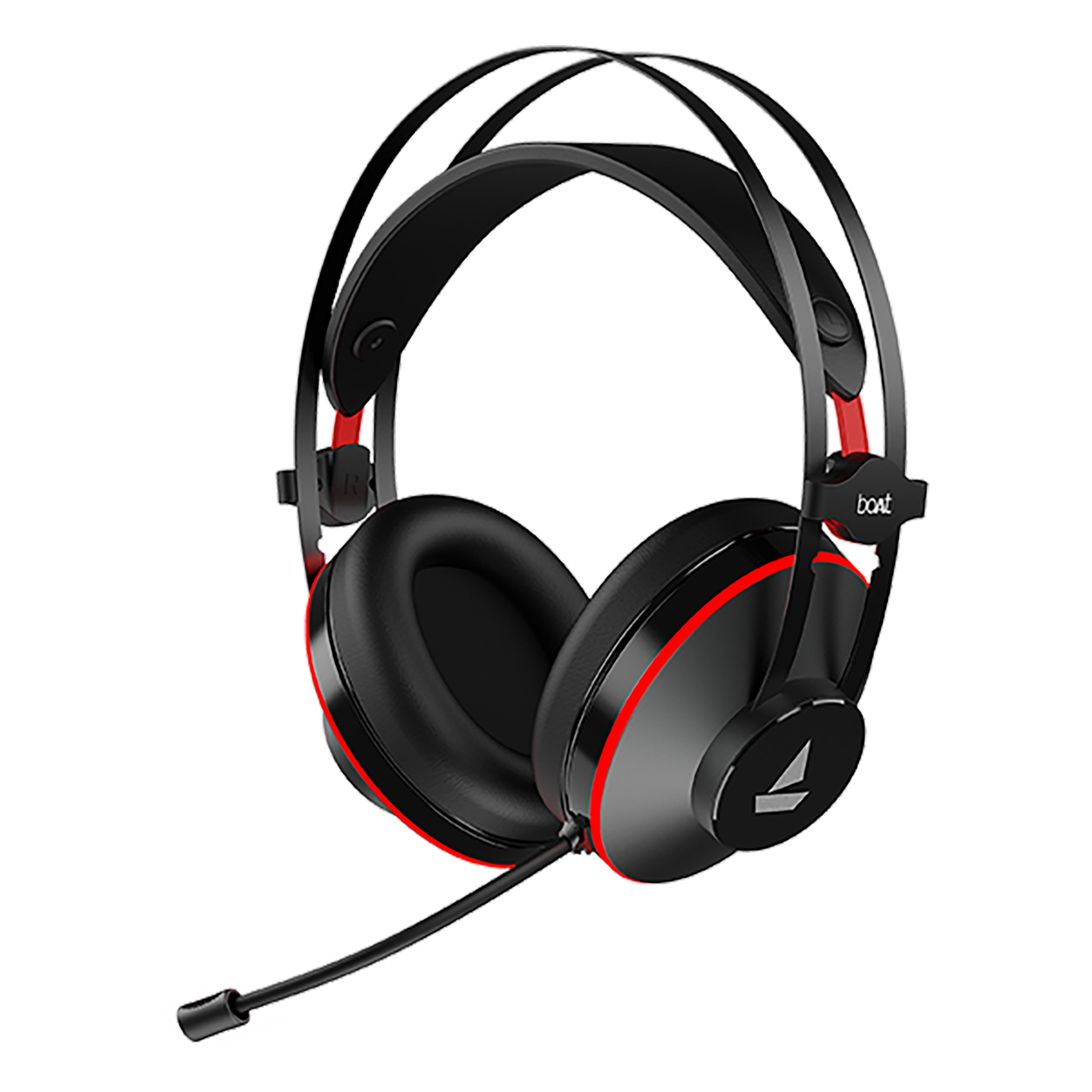 boAt Immortal 400 Wired Gaming Headphone with  Environmental Noise Cancellation (Intelligent Denoising Mic, Over Ear, Black Sabre)_1