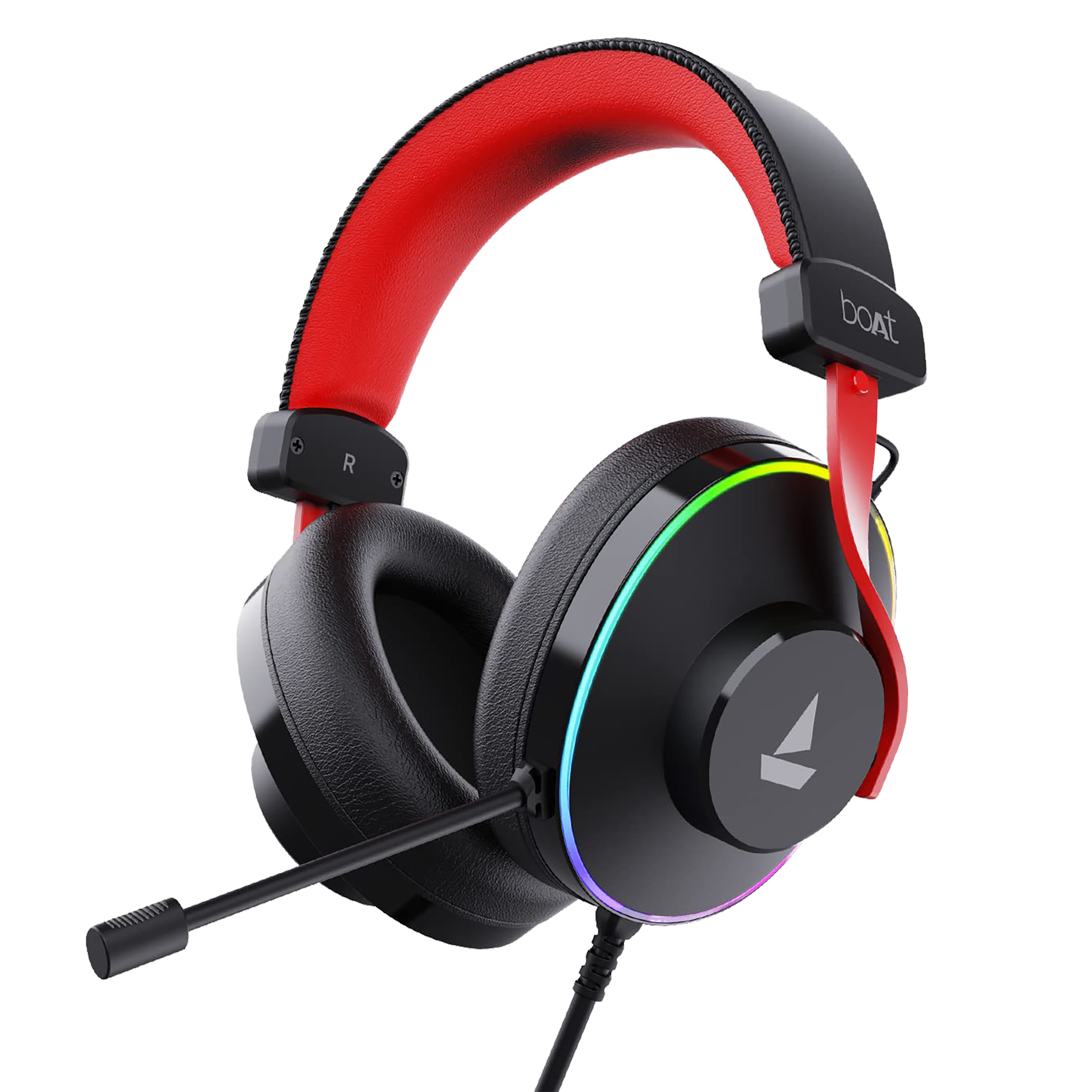 boAt Immortal IM-700 Wired Gaming Headset with Environmental Noise Cancellation (Intelligent Denoising Mic, Over Ear, Black Sabre) boAt Immortal IM-700 Wired Gaming Headset with Environmental Noise Cancellation (Intelligent Denoising Mic, Over Ear, Black Sabre)_1