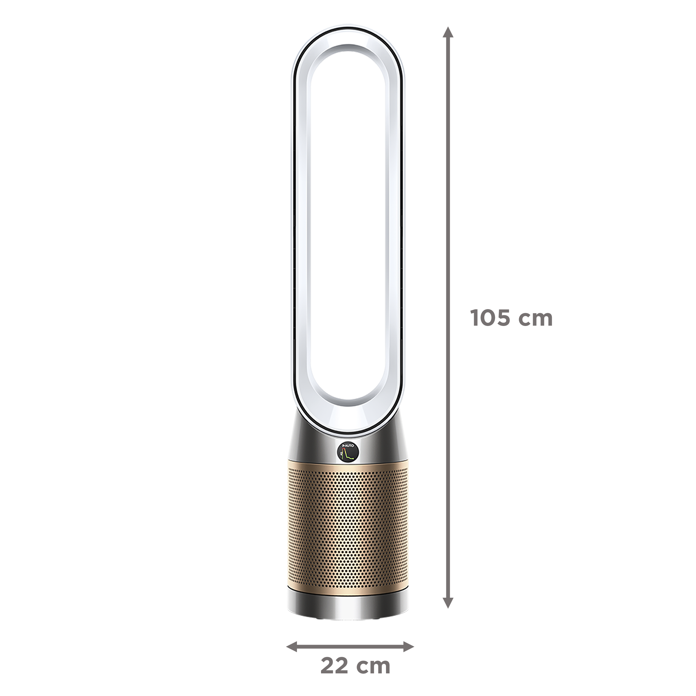 dyson TP09 Smart Air Purifier with Curved & Magnetised Remote Control (App Control, White & Gold)_12