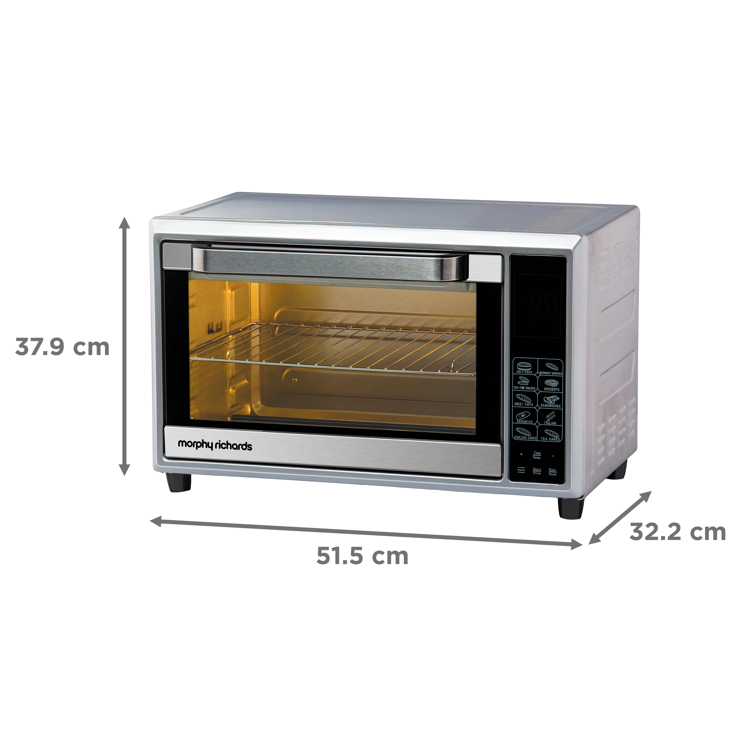 Morphy Richards 35SS Digichef 35L Oven Toaster Grill with 59 Autocook Menus (510048, Silver)_8