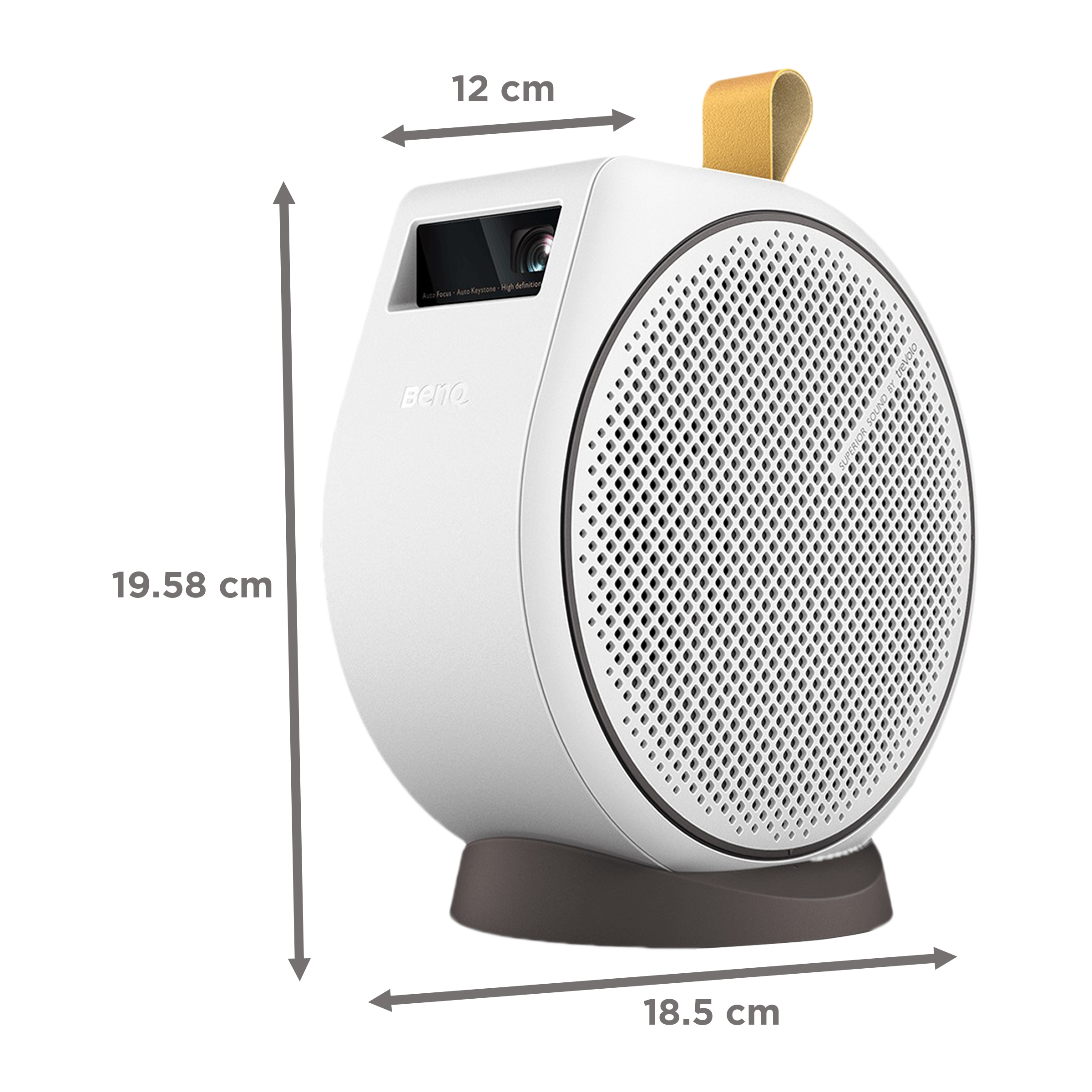 BenQ Portable HD DLP Projector (300 ANSI Lumens, USB 3.0 (Type-C), Wi-Fi Enabled, GV30, White)_10