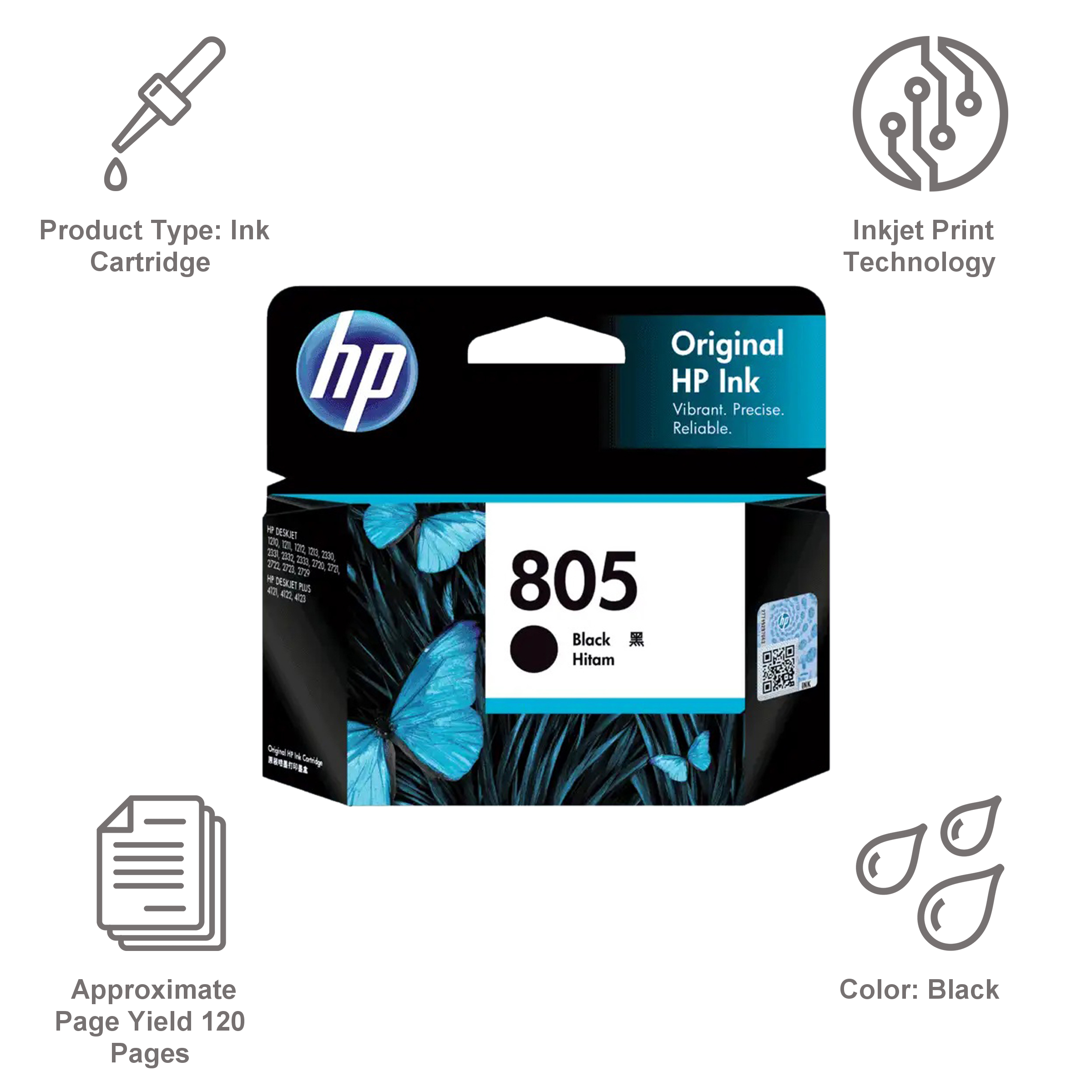 HP 805 Original Ink Cartridge (6ZD21AA, Black)_2