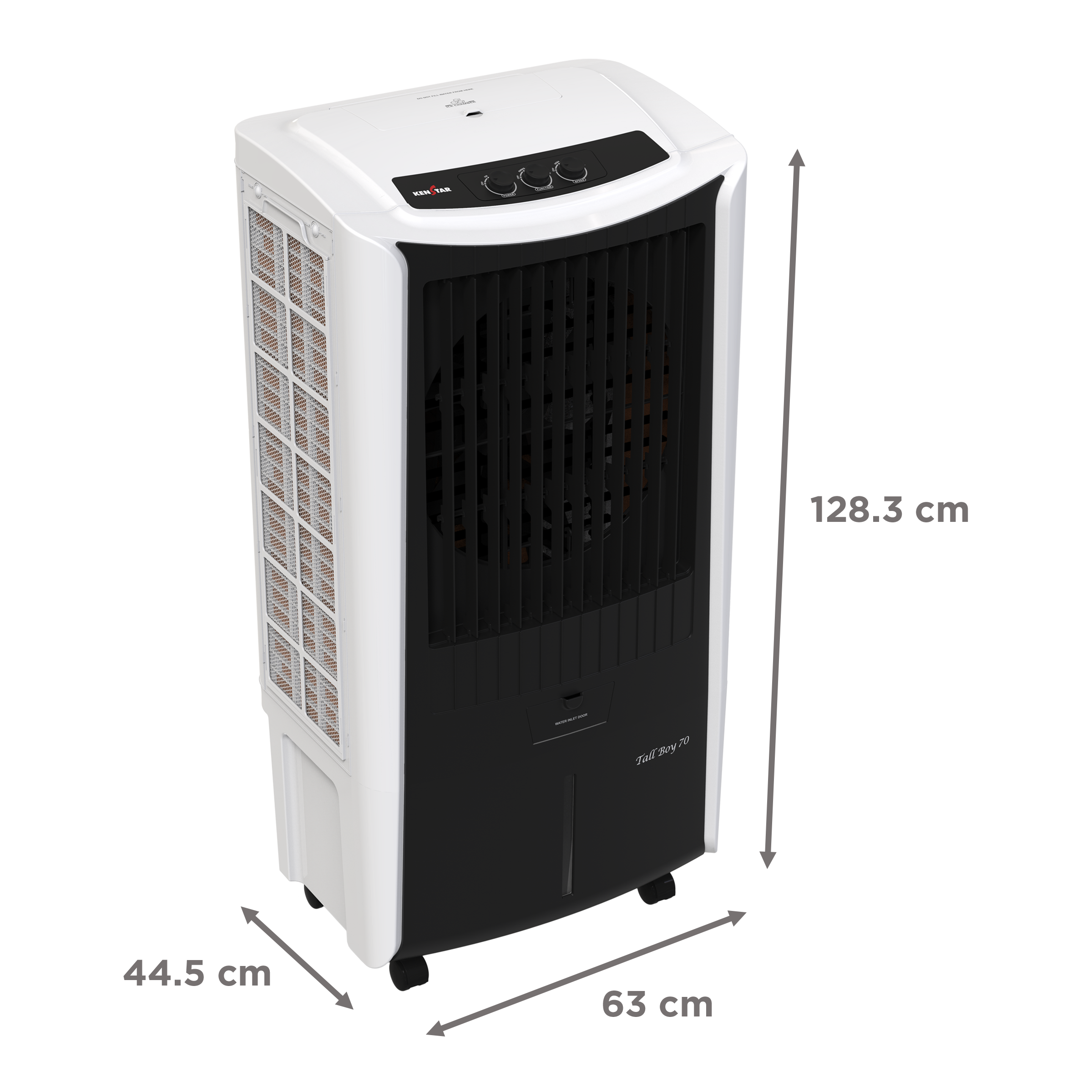KENSTAR TALLBOY HC 70 Litres Desert Air Cooler (Honeycomb Cooling Technology, KCLTLBBK070FMH-ESV, Black & White)_5