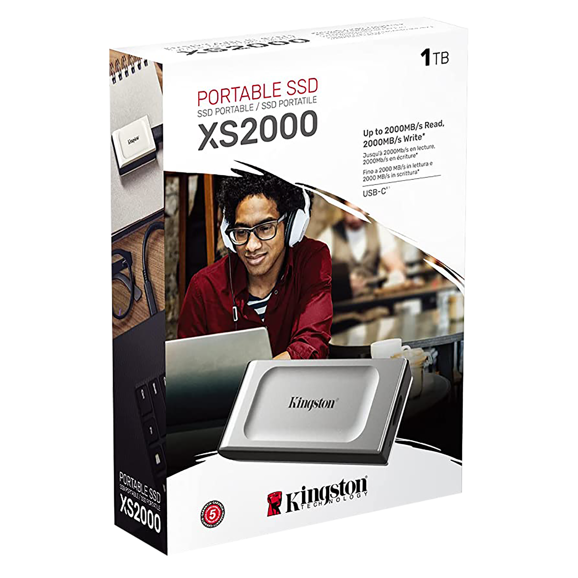 Kingston XS2000 1TB USB 3.2 Solid State Drive (2,000MB/s Read & Write Speed, SXS2000/1000G, Black/Grey)_5