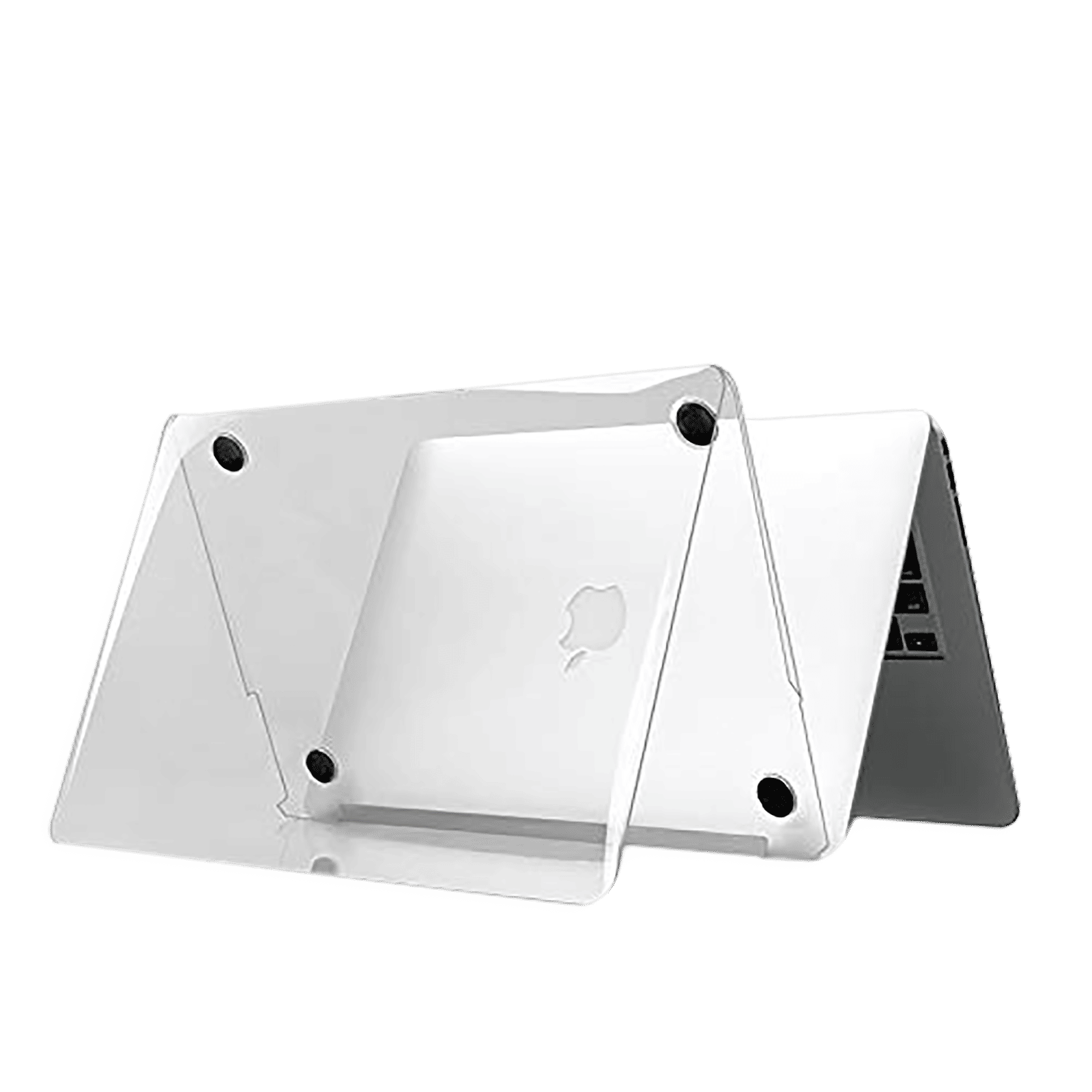 neopack iShield Hardshell Plastic Back Case For MacBook Air 13 Inch (Silicone Keyboard Guard, 14CLNMA13, Clear)_1