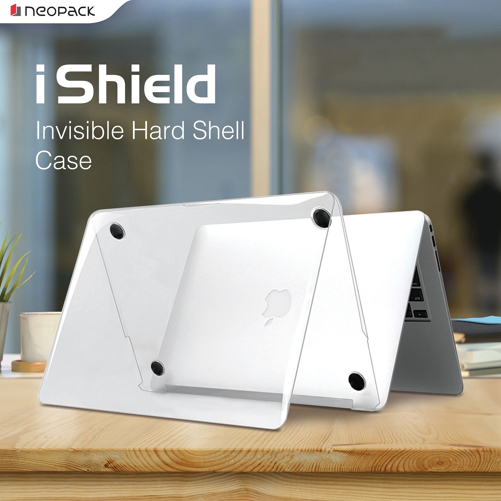 neopack iShield Hardshell Plastic Back Case For MacBook Air 13 Inch (Silicone Keyboard Guard, 14CLNMA13, Clear)_9