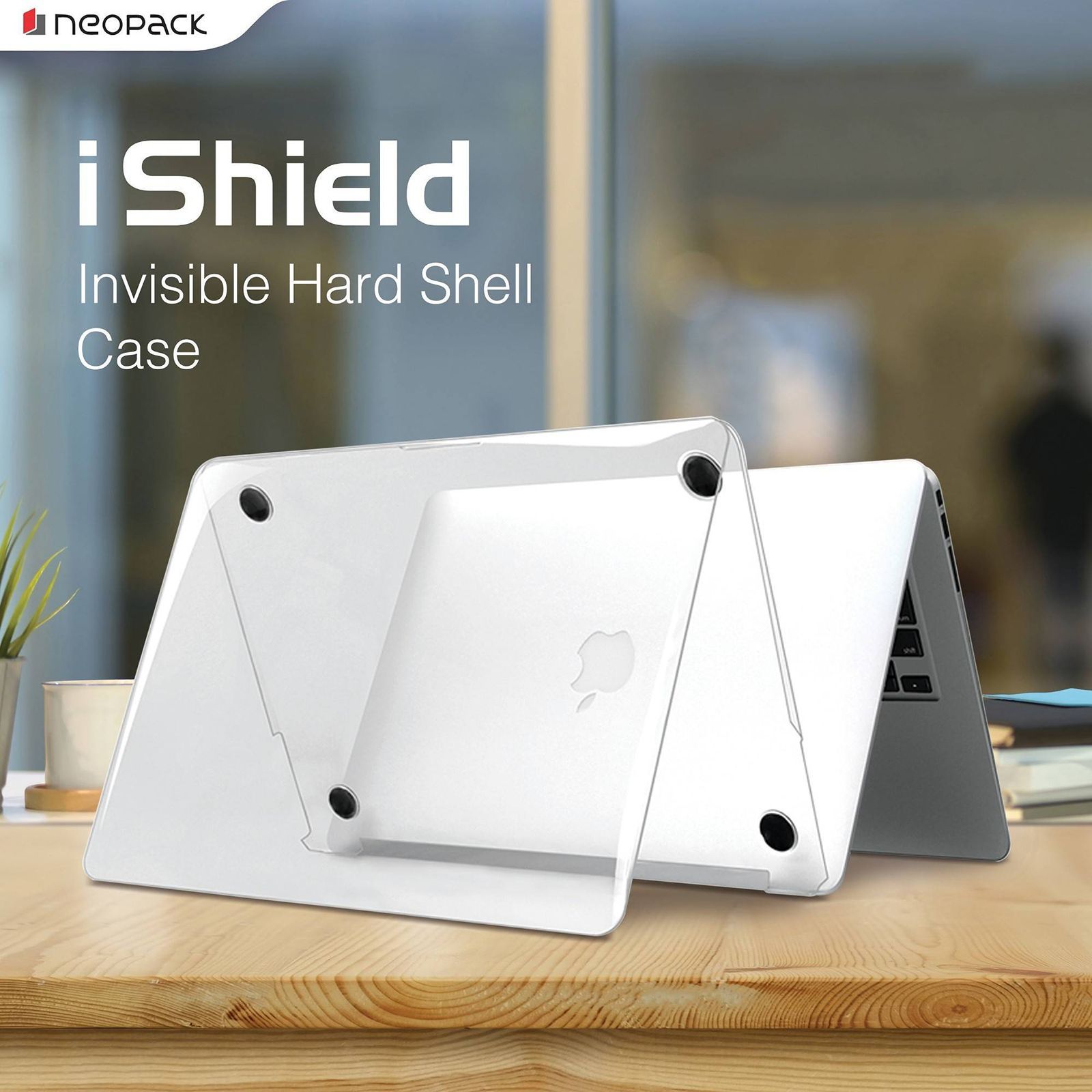 neopack iShield Hardshell Plastic Back Case For MacBook Pro 13 Inch (Silicone Keyboard Guard, 14CLNMP13, Clear)_9