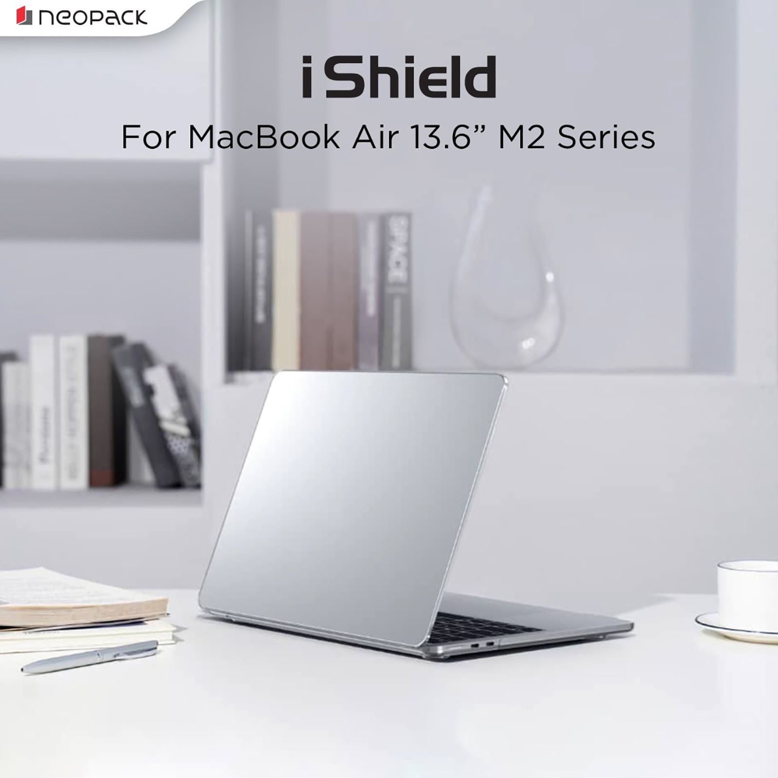 neopack iShield Hardshell Plastic Back Case For MacBook Pro 13 Inch (Silicone Keyboard Guard, 14CLNMP13, Clear)_10