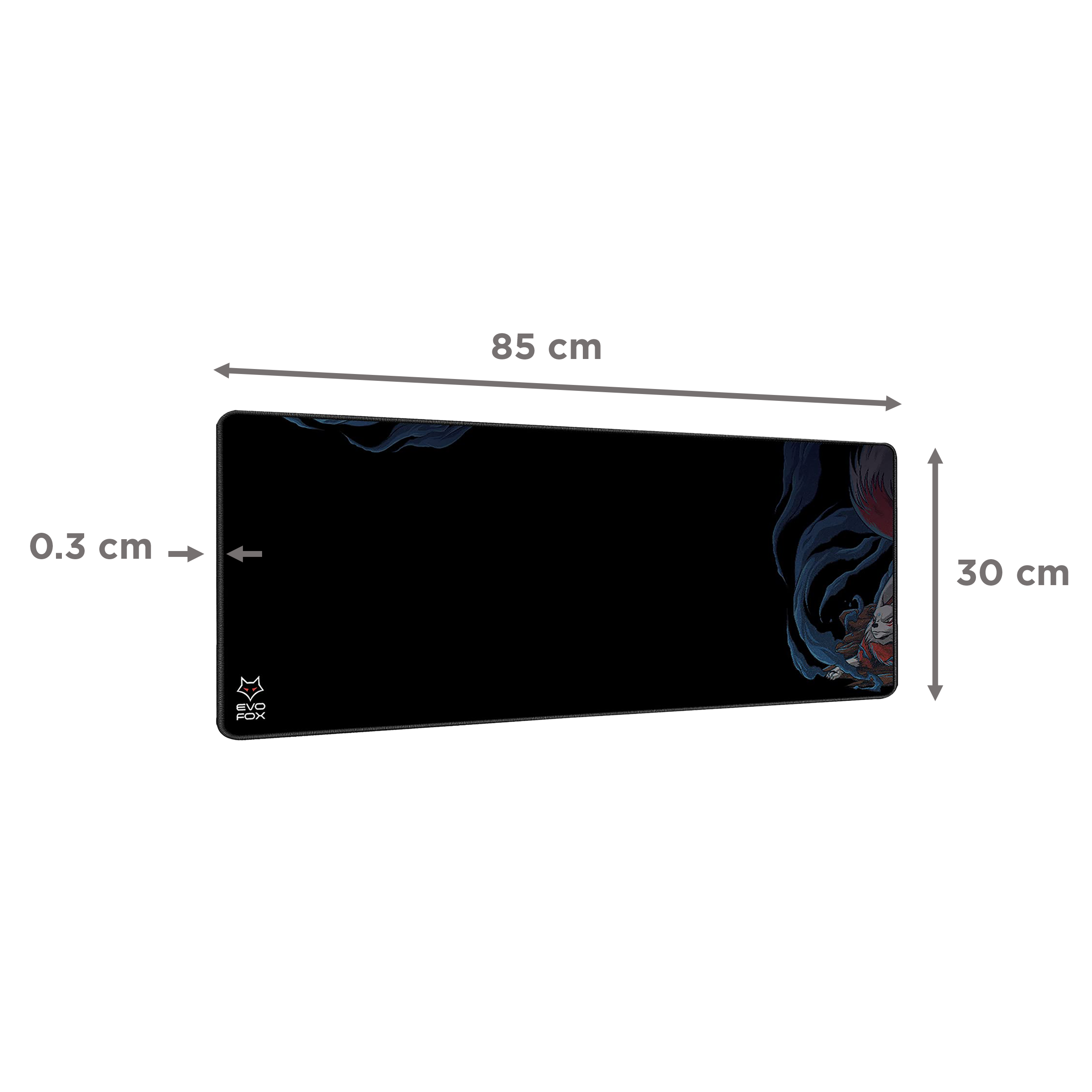 AMKETTE Falcon X85 Gaming Mouse Pad (Desk Pad, 597BK, Black)_8