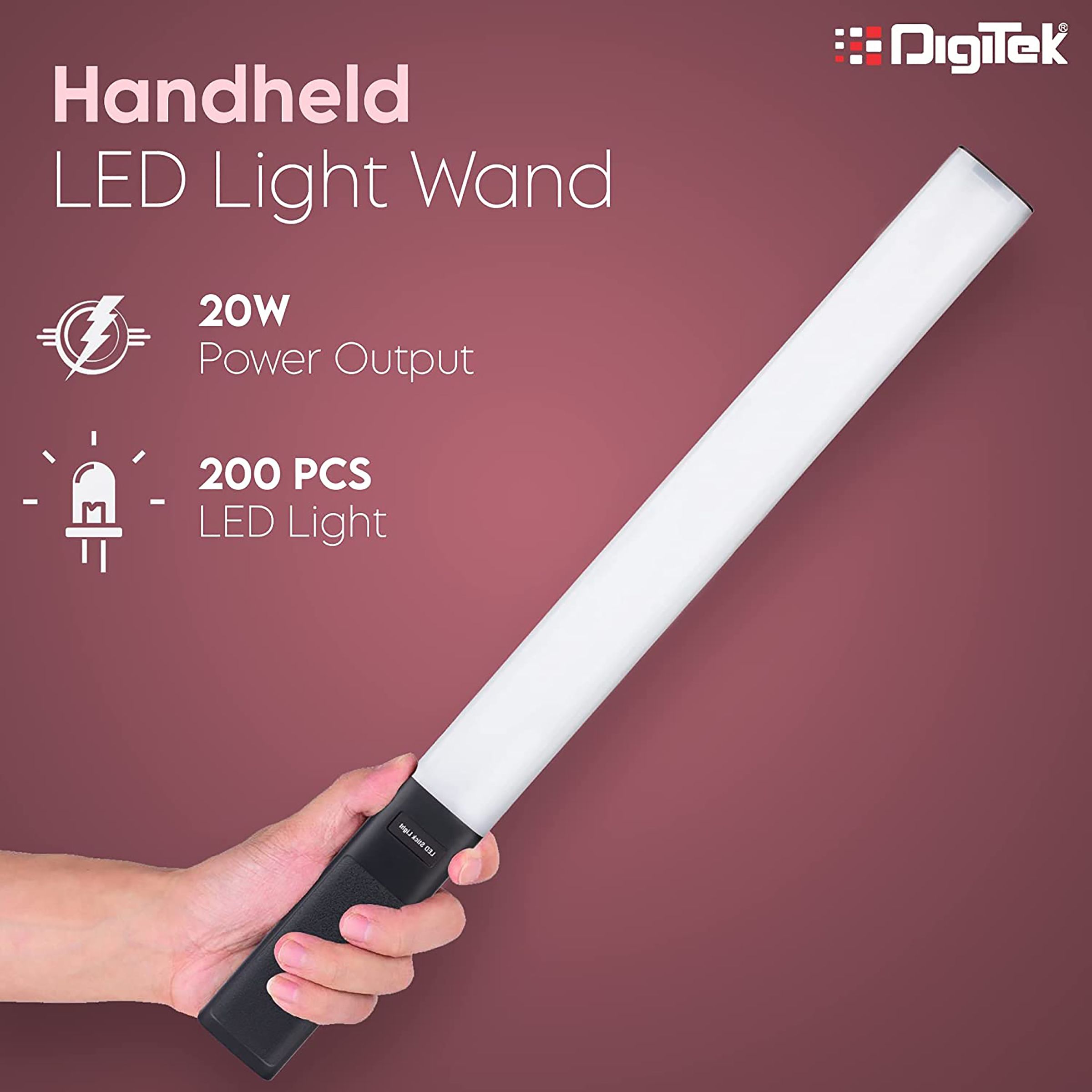 Digitek DSL-20W LED Light Wand with Remote for Photography, Videography & Live Streaming (Convenient Controls) Digitek DSL-20W LED Light Wand with Remote for Photography, Videography & Live Streaming (Convenient Controls)_4