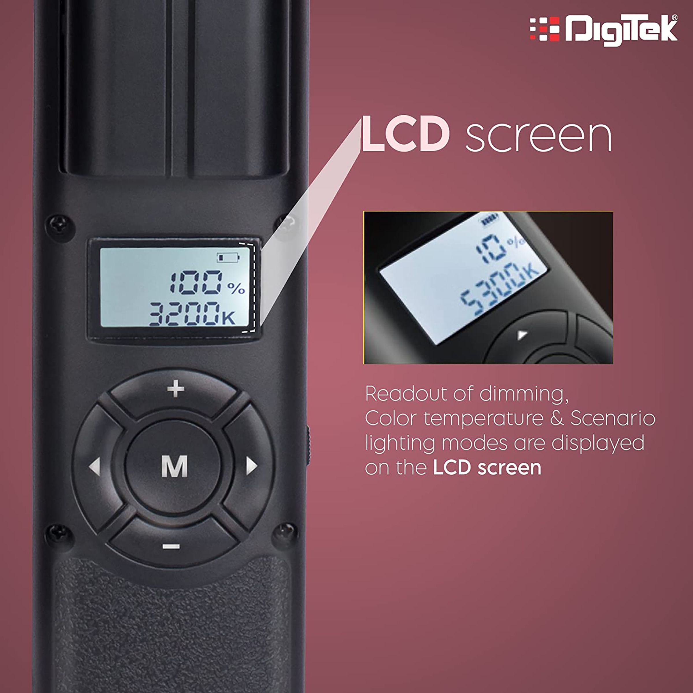 Digitek DSL-20W LED Light Wand with Remote for Photography, Videography & Live Streaming (Convenient Controls) Digitek DSL-20W LED Light Wand with Remote for Photography, Videography & Live Streaming (Convenient Controls)_8