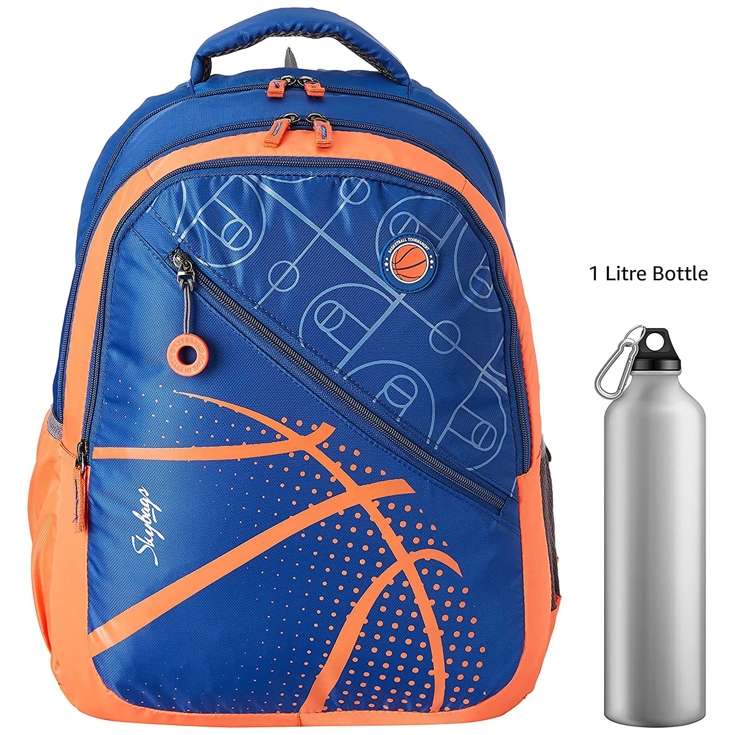 Skybags New Neon 32 Litres Polyester Backpack (3 Compartments, BPNNE18HBLU, Blue)_6