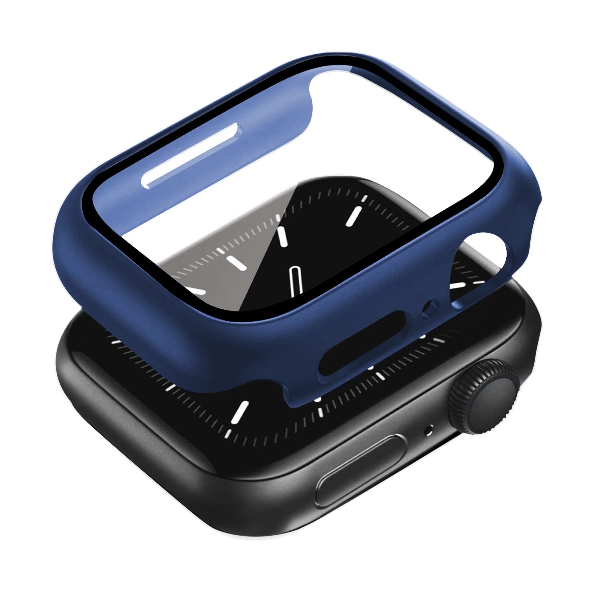 GRIPP Defence Polycarbonate Bumper Case for Apple Watch Series 4, 5, 6, 7, 8, 9 & SE (40mm | 41mm) (Built-in Tempered Glass, Blue)_1