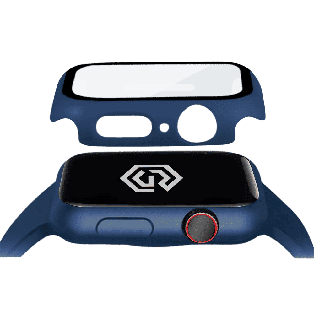 GRIPP Defence Polycarbonate Bumper Case for Apple Watch Series 4, 5, 6, 7, 8, 9 & SE (40mm | 41mm) (Built-in Tempered Glass, Blue)_5