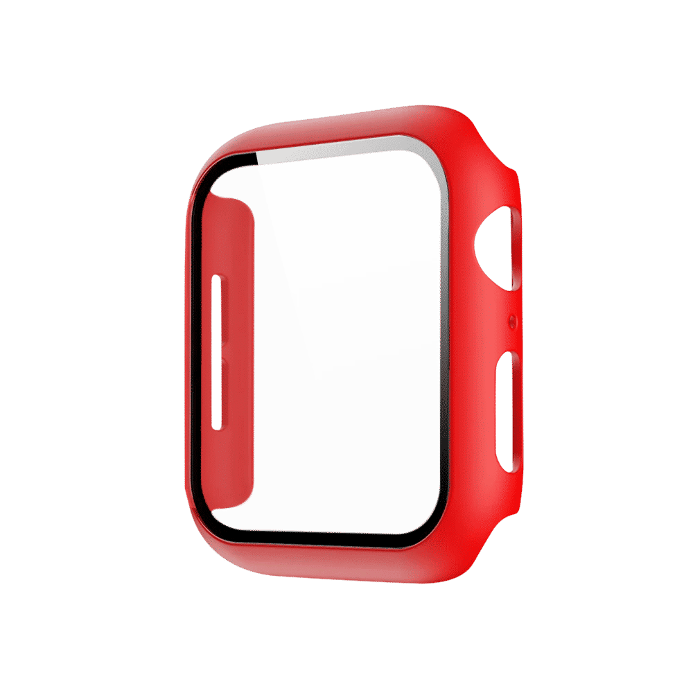 GRIPP Defence Polycarbonate Bumper Case for Apple Watch Series 9, 8, 7, 6, 5, 4, 3, 2, 1 & SE (45mm) (Built-in Tempered Glass, Red)_5