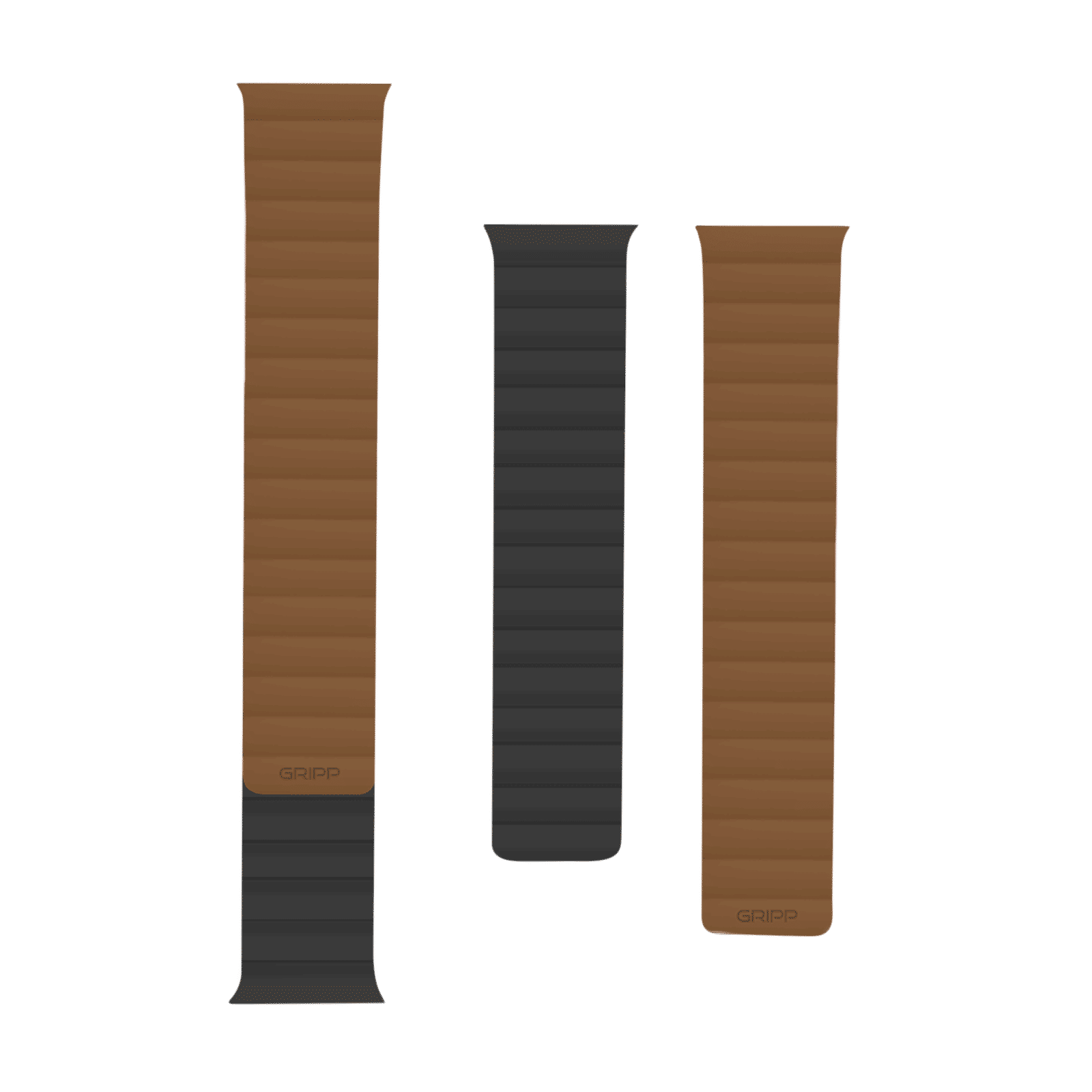 Gripp Reverser Silicone & Nylon Magnetic Strap for Apple Watch Series 3, 4, 5, 6 & 7 (40mm, 41mm) (Perfect Fit, Camel Black) Gripp Reverser Silicone & Nylon Magnetic Strap for Apple Watch Series 3, 4, 5, 6 & 7 (40mm, 41mm) (Perfect Fit, Camel Black)_1