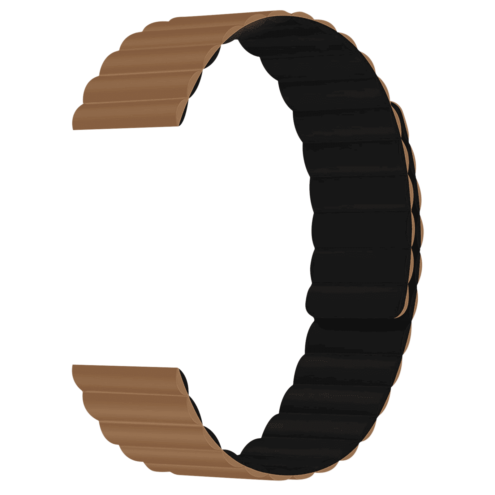 Gripp Reverser Silicone & Nylon Magnetic Strap for Apple Watch Series 3, 4, 5, 6 & 7 (40mm, 41mm) (Perfect Fit, Camel Black) Gripp Reverser Silicone & Nylon Magnetic Strap for Apple Watch Series 3, 4, 5, 6 & 7 (40mm, 41mm) (Perfect Fit, Camel Black)_3