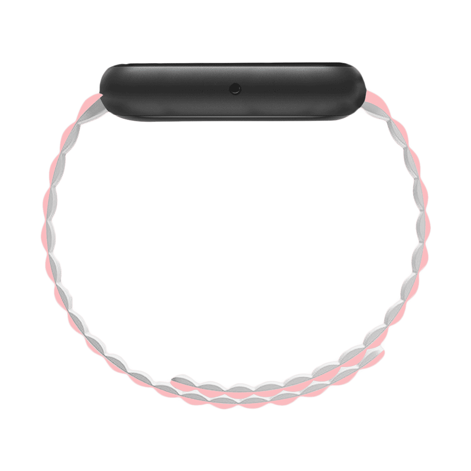 Gripp Reverser Silicone & Nylon Magnetic Strap for Apple Watch Series 3, 4, 5, 6 & 7 (40mm, 41mm) (Perfect Fit, Pink/White)_9