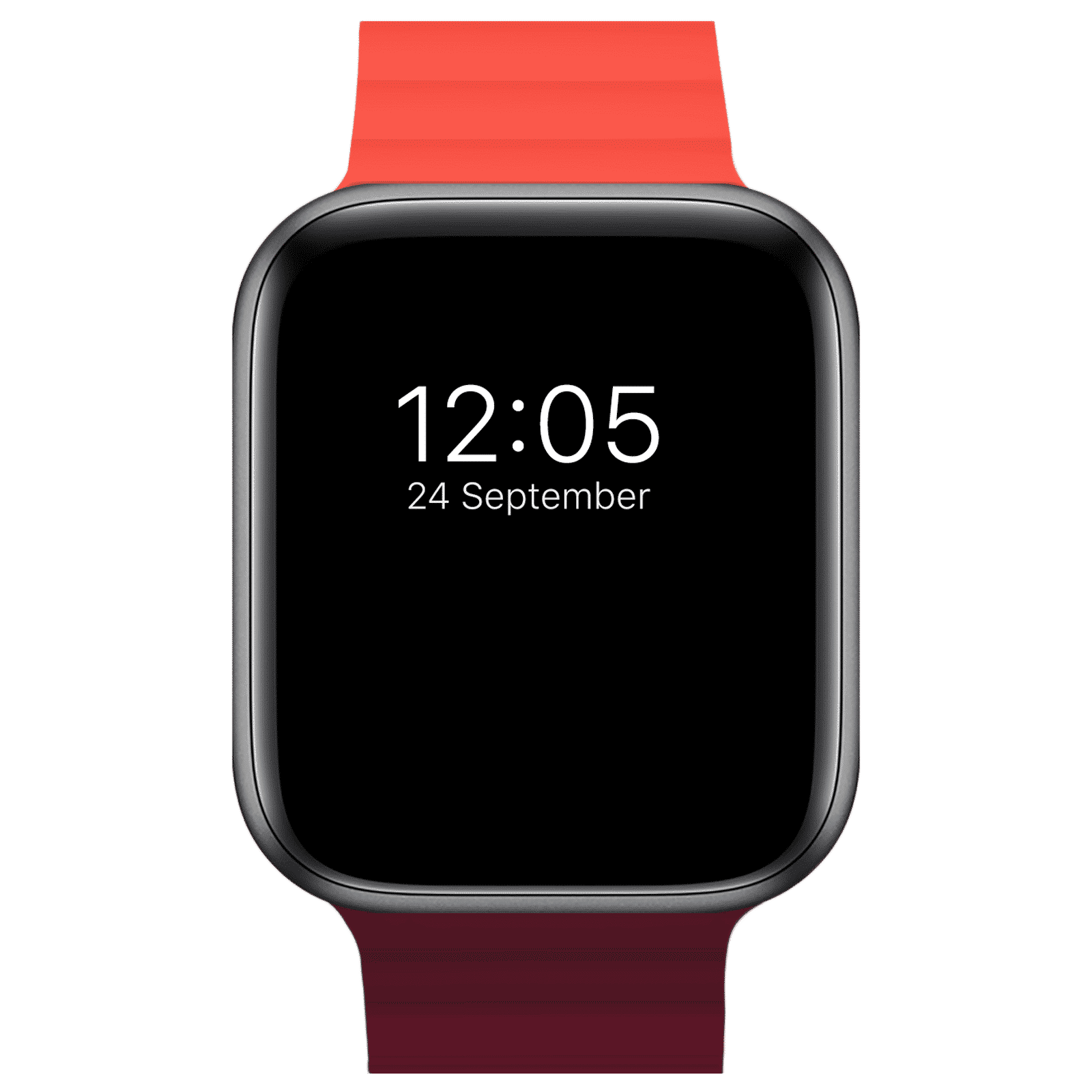 GRIPP Reverser Silicone Magnetic Strap for Apple Watch Series SE, 1, 2, 3, 4, 5, 6, 7, 8, 9 & 10 (40mm / 41mm / 42mm) (Perfect Fit, Wine Red & Red)_10