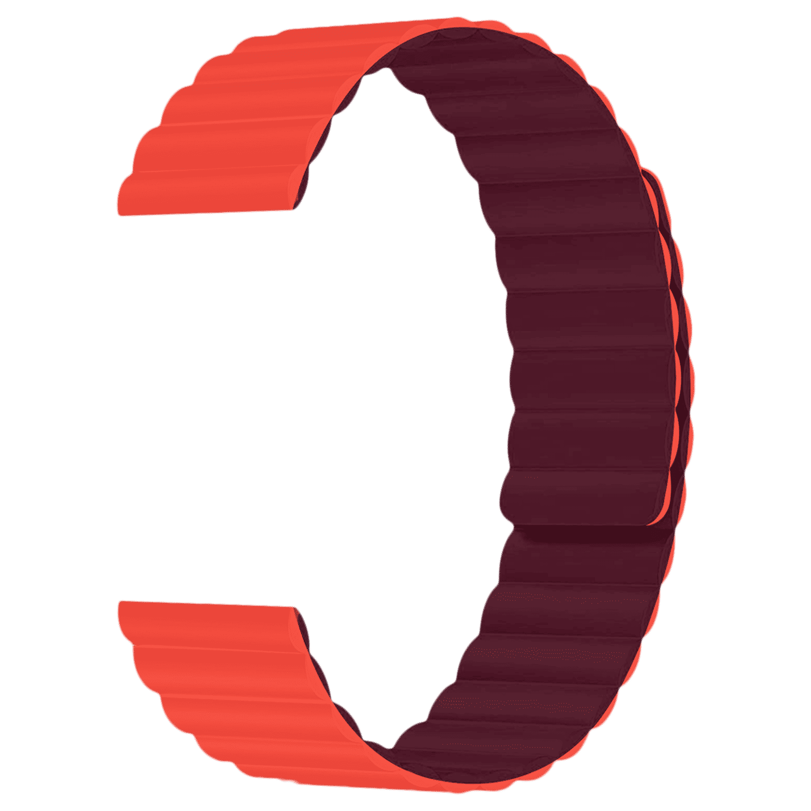 GRIPP Reverser Silicone Magnetic Strap for Apple Watch Series SE, 1, 2, 3, 4, 5, 6, 7, 8, 9 & 10 (40mm / 41mm / 42mm) (Perfect Fit, Wine Red & Red)_3