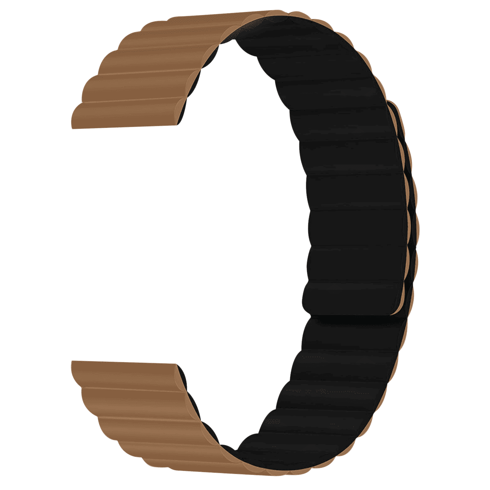 GRIPP Reverser Silicone Magnetic Strap for Apple Watch Ultra 2, Ultra, Watch Series SE, 4, 5, 6, 7, 8, 9 & 10 (44mm / 45mm / 46mm / 49mm) (Perfect Fit, Camel Black)_3