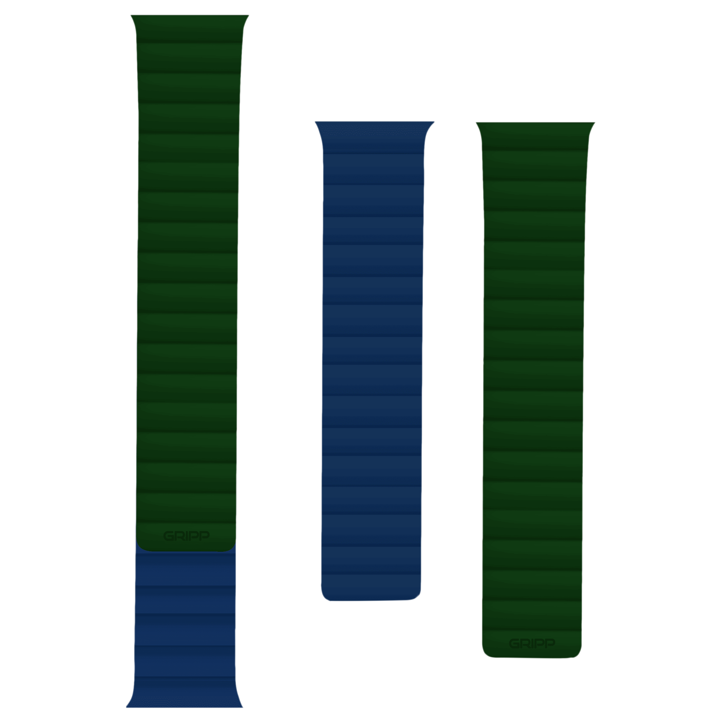 GRIPP Reverser Silicone Magnetic Strap for Apple Watch Ultra 2, Ultra, Watch Series SE, 4, 5, 6, 7, 8, 9 & 10 (44mm / 45mm / 46mm / 49mm) (Perfect Fit, Green Blue)_1