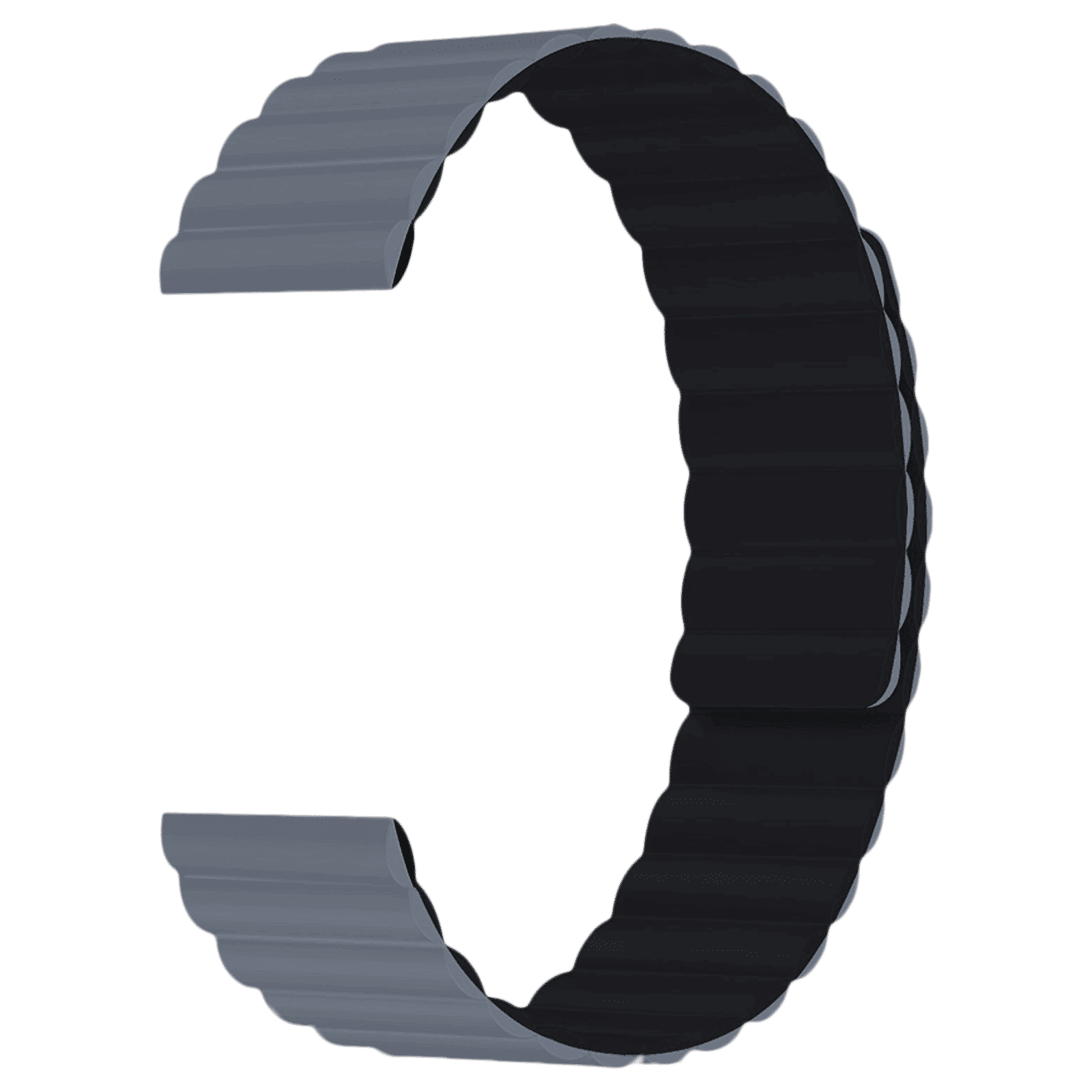 GRIPP Reverser Silicone Magnetic Strap for Apple Watch Ultra 2, Ultra, Watch Series SE, 4, 5, 6, 7, 8, 9 & 10 (44mm / 45mm / 46mm / 49mm) (Perfect Fit, Grey & Black)_3