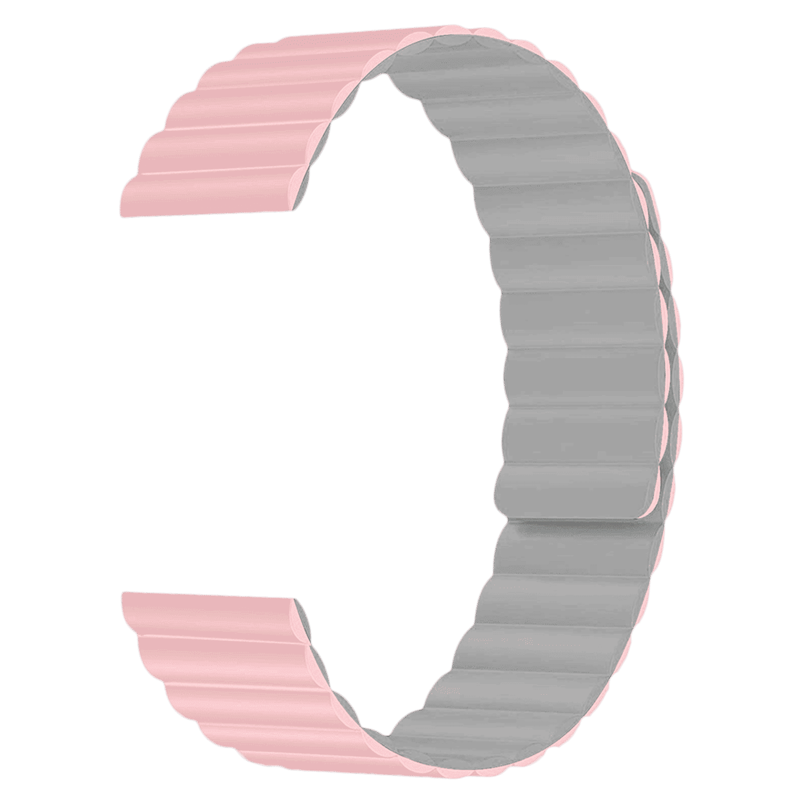 GRIPP Reverser Silicone Magnetic Strap for Apple Watch Ultra 2, Ultra, Watch Series SE, 4, 5, 6, 7, 8, 9 & 10 (44mm / 45mm / 46mm / 49mm) (Perfect Fit, Pink & White)_3