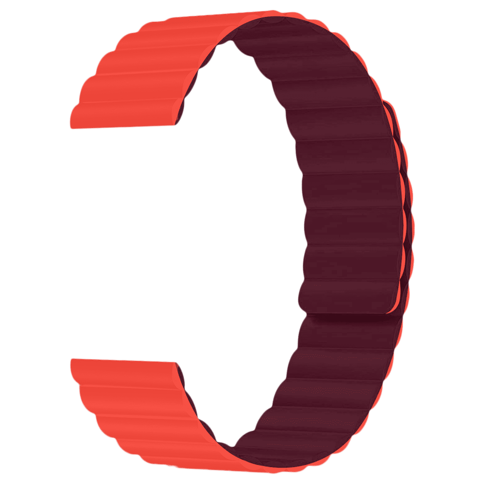 GRIPP Reverser Silicone Magnetic Strap for Apple Watch Ultra 2, Ultra, Watch Series SE, 4, 5, 6, 7, 8, 9 & 10 (44mm / 45mm / 46mm / 49mm) (Perfect Fit, Wine Red & Red)_3