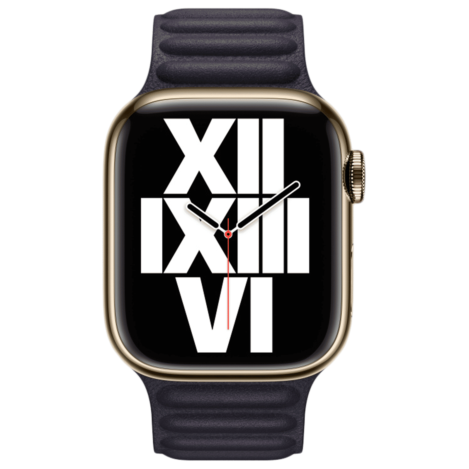 Apple Link Leather Magnetic Strap for Apple (38mm / 40mm / 41mm, S / M) (Comfortable Fit, Ink)_4