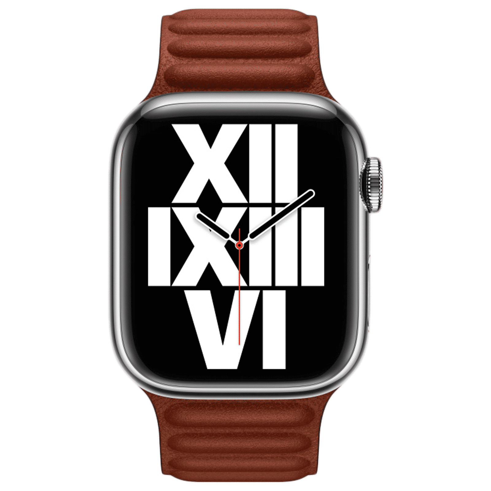 Apple Link Leather Magnetic Strap for Apple (42mm / 44mm / 45mm / 49mm, M / L) (Comfortable Fit, Umber)_3