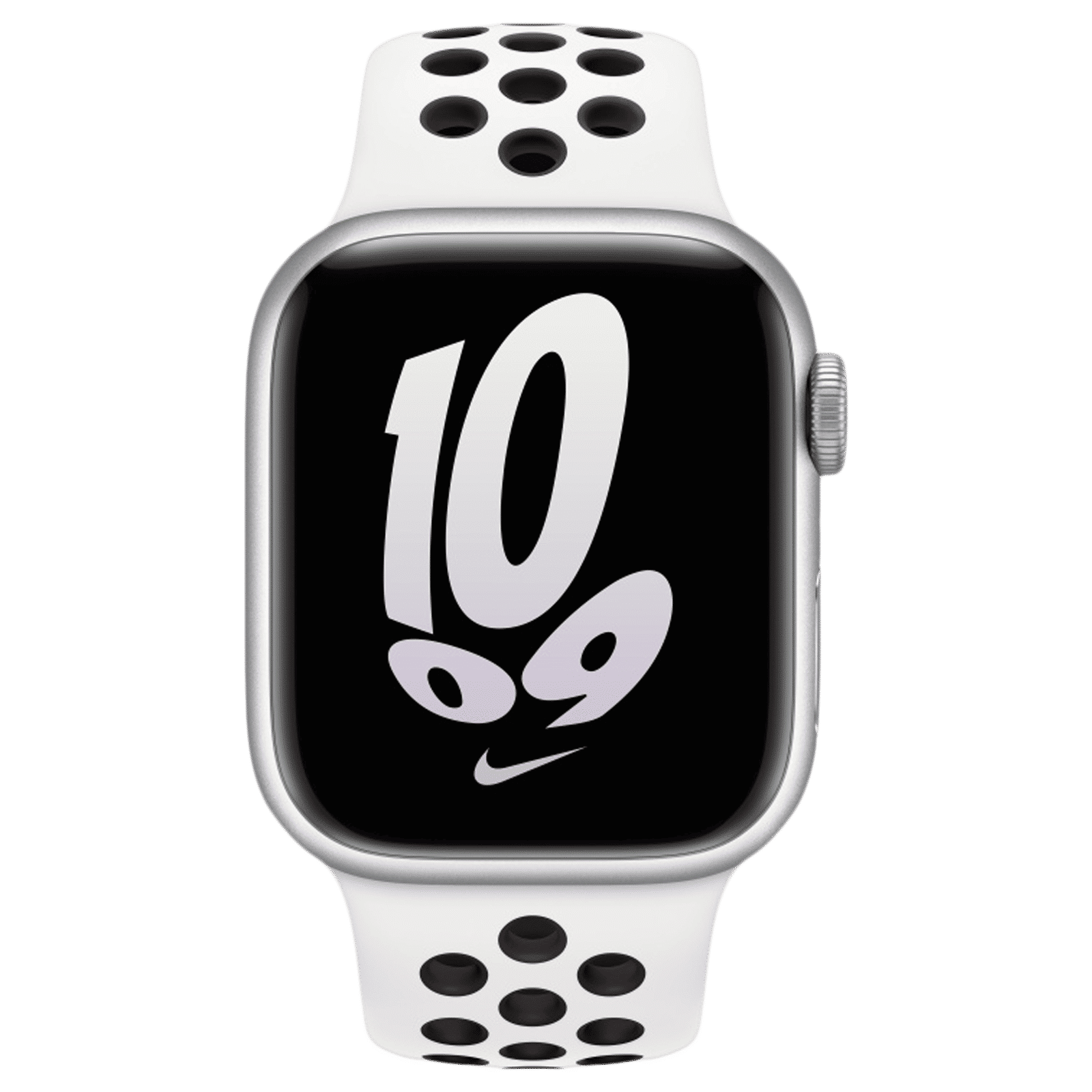 Apple Nike Fluoroelastomer Sport Band for Apple (42mm / 44mm / 45mm / 49mm) (Durable & Strong, Summit White/Black)_3