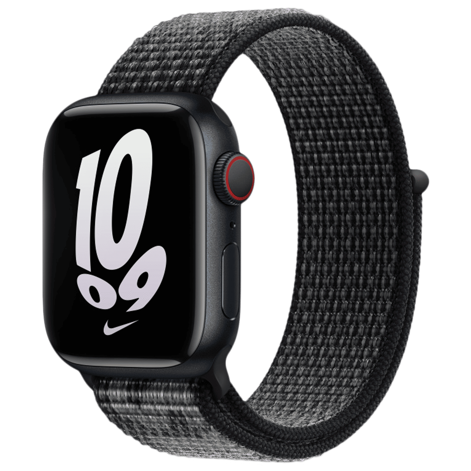 Apple Nike Woven Nylon Sport Loop for Apple (38mm / 40mm / 41mm) (Breathable & Lightweight, Black/Summit White)_2